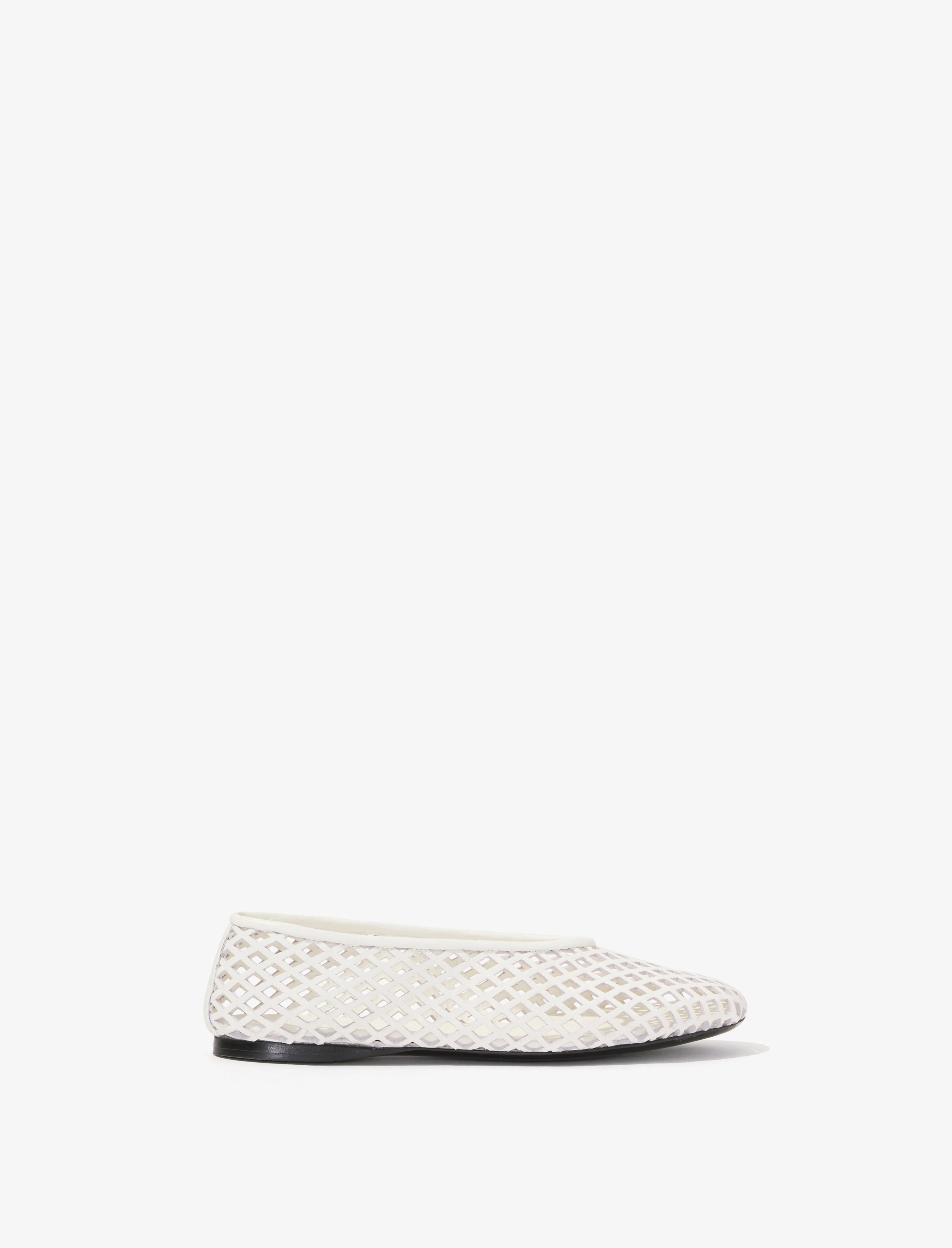 Tee Perforated Ballerina Flats - 1