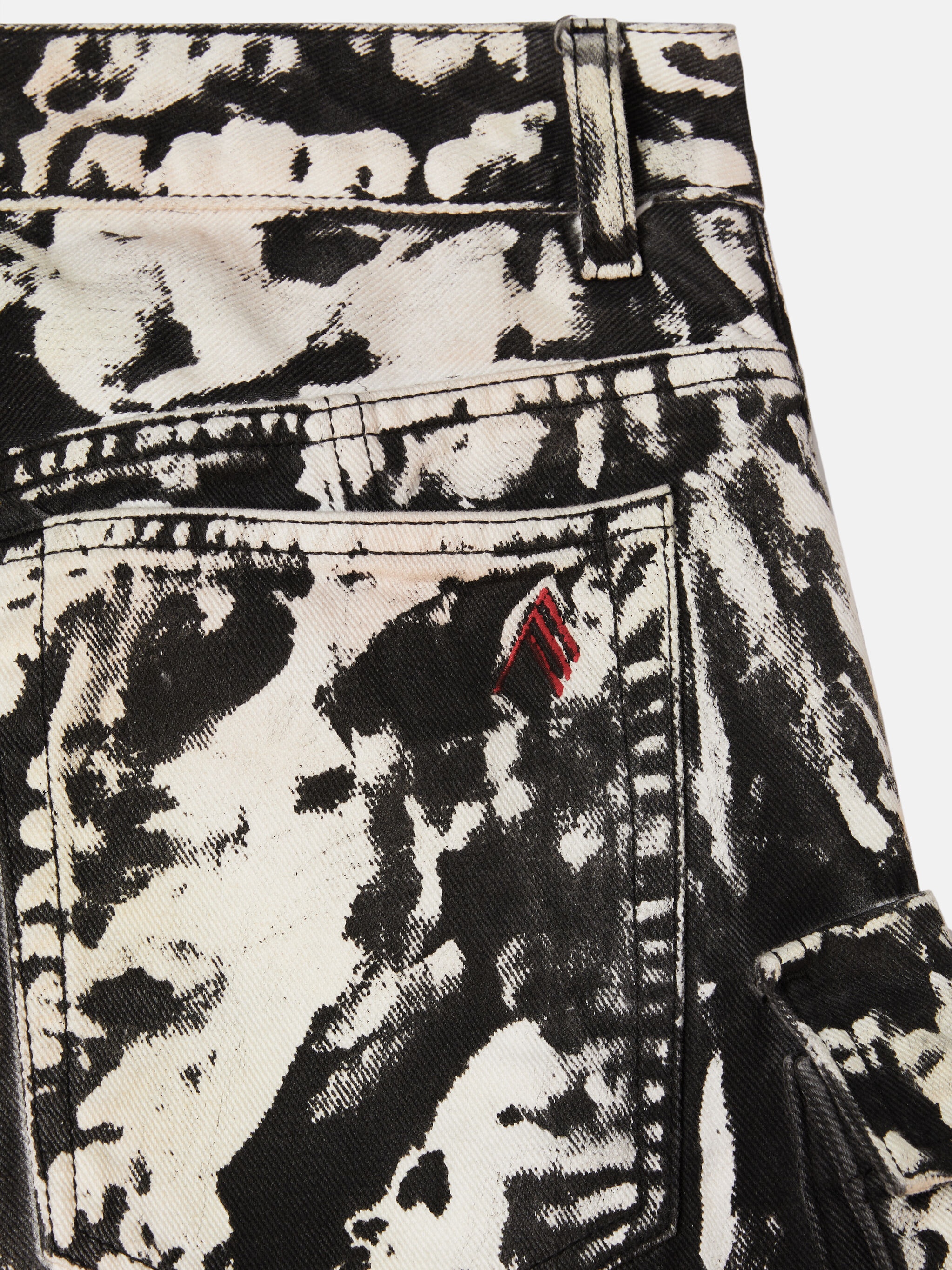 ''FERN'' BLACK, WHITE AND SOFT PINK LONG PANTS - 5
