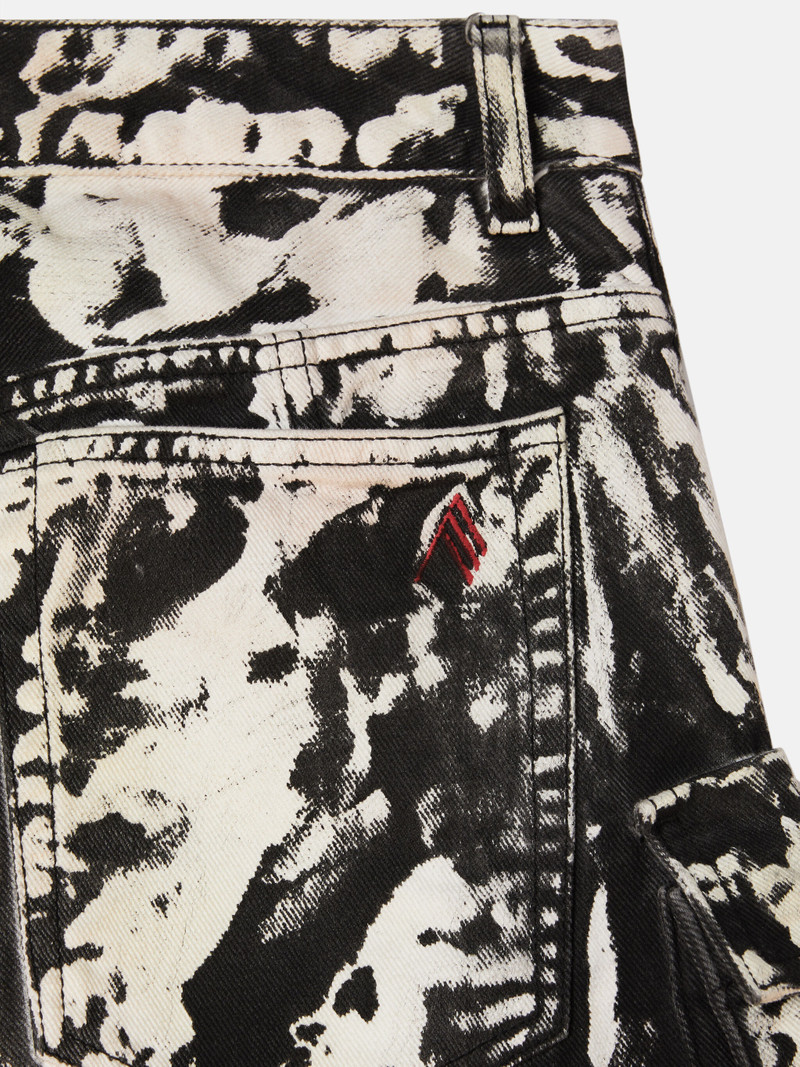 ''FERN'' BLACK, WHITE AND SOFT PINK LONG PANTS 5