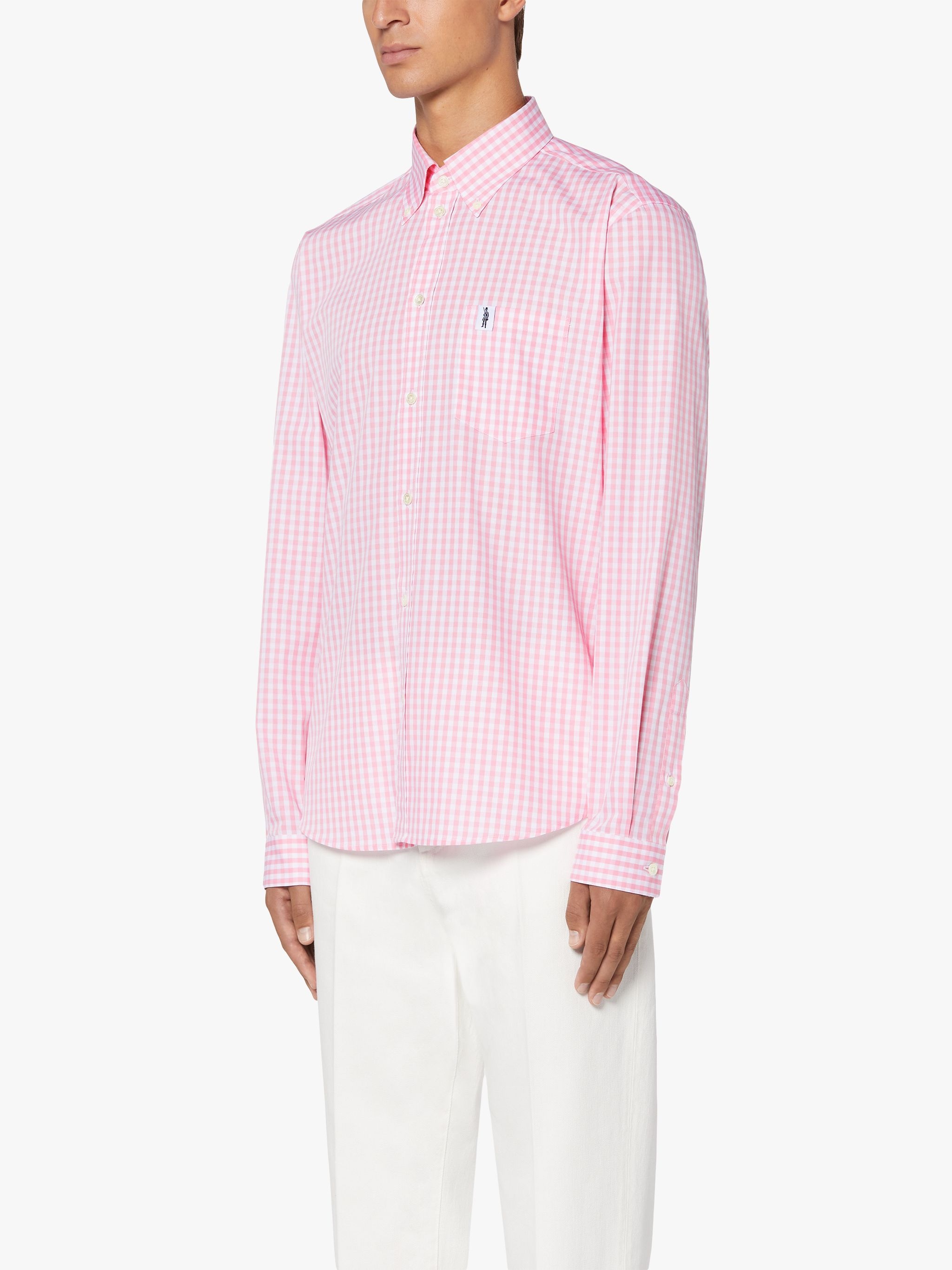 BLOOMSBURY PINK CHECK COTTON SHIRT | GSC-107 - 3