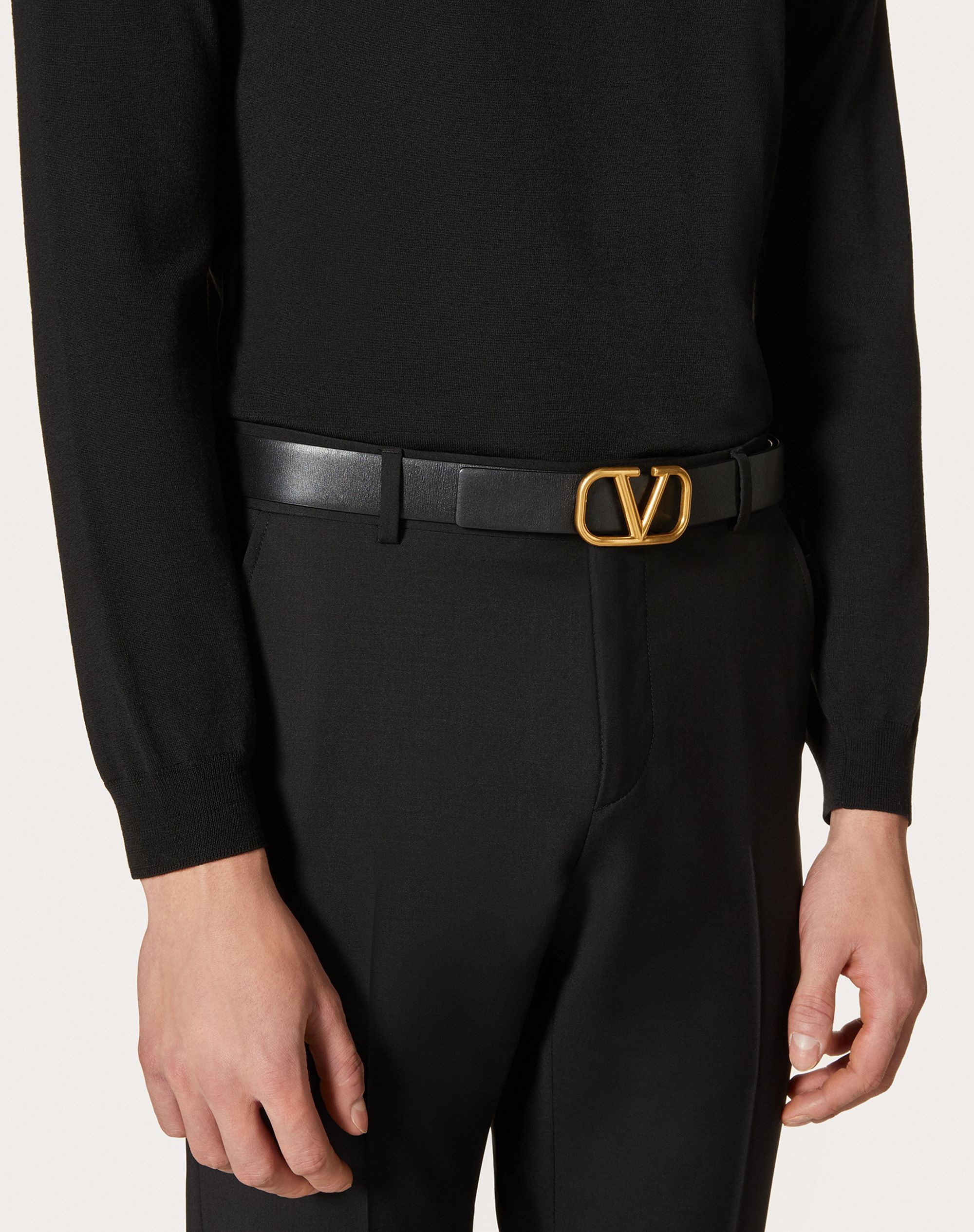 VLogo Signature Calfskin Belt - 4