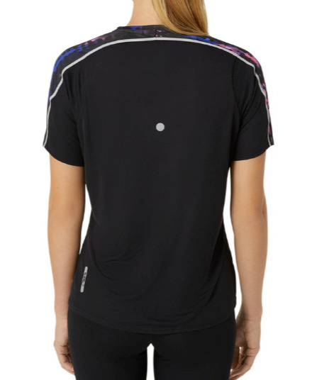 (WMNS) ASICS ROAD LITE-SHOW T-Shirt 'Black Magenta' 2012D073-001 - 2