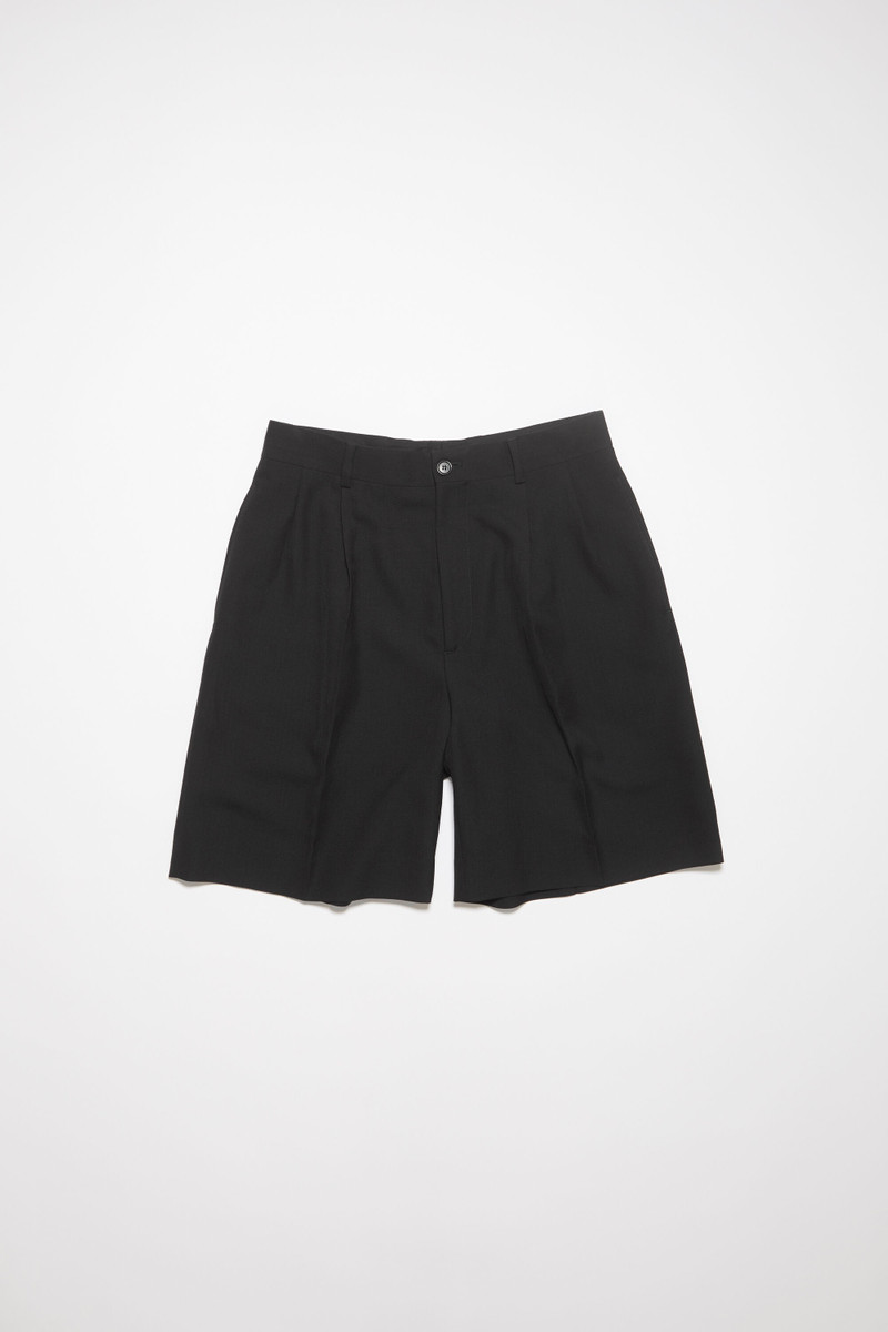 Tailored pleated shorts - Black 1