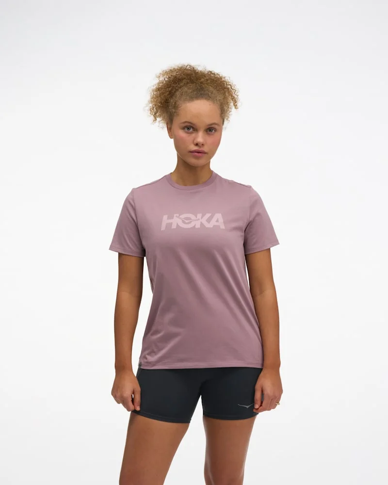 Women's Core Logo CTN SS Tee Shirt in Dark Quartzite - 1