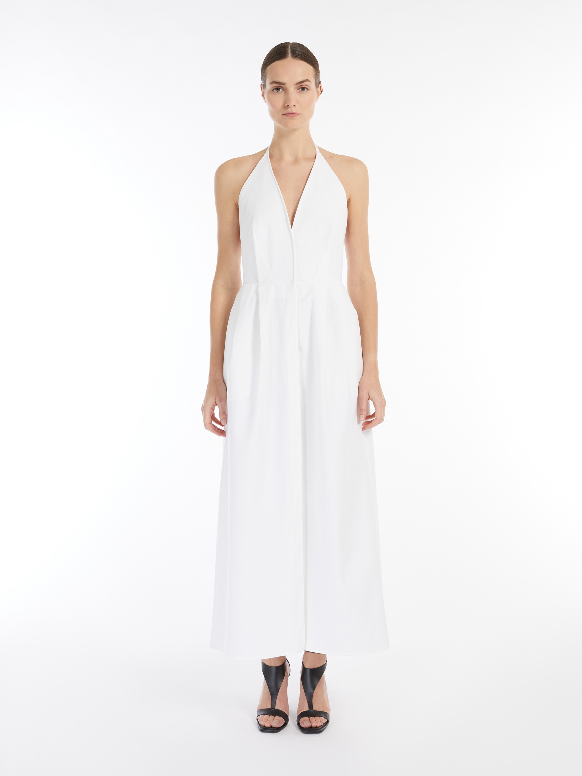 ANCONA1234 Sleeveless gabardine dress - 3