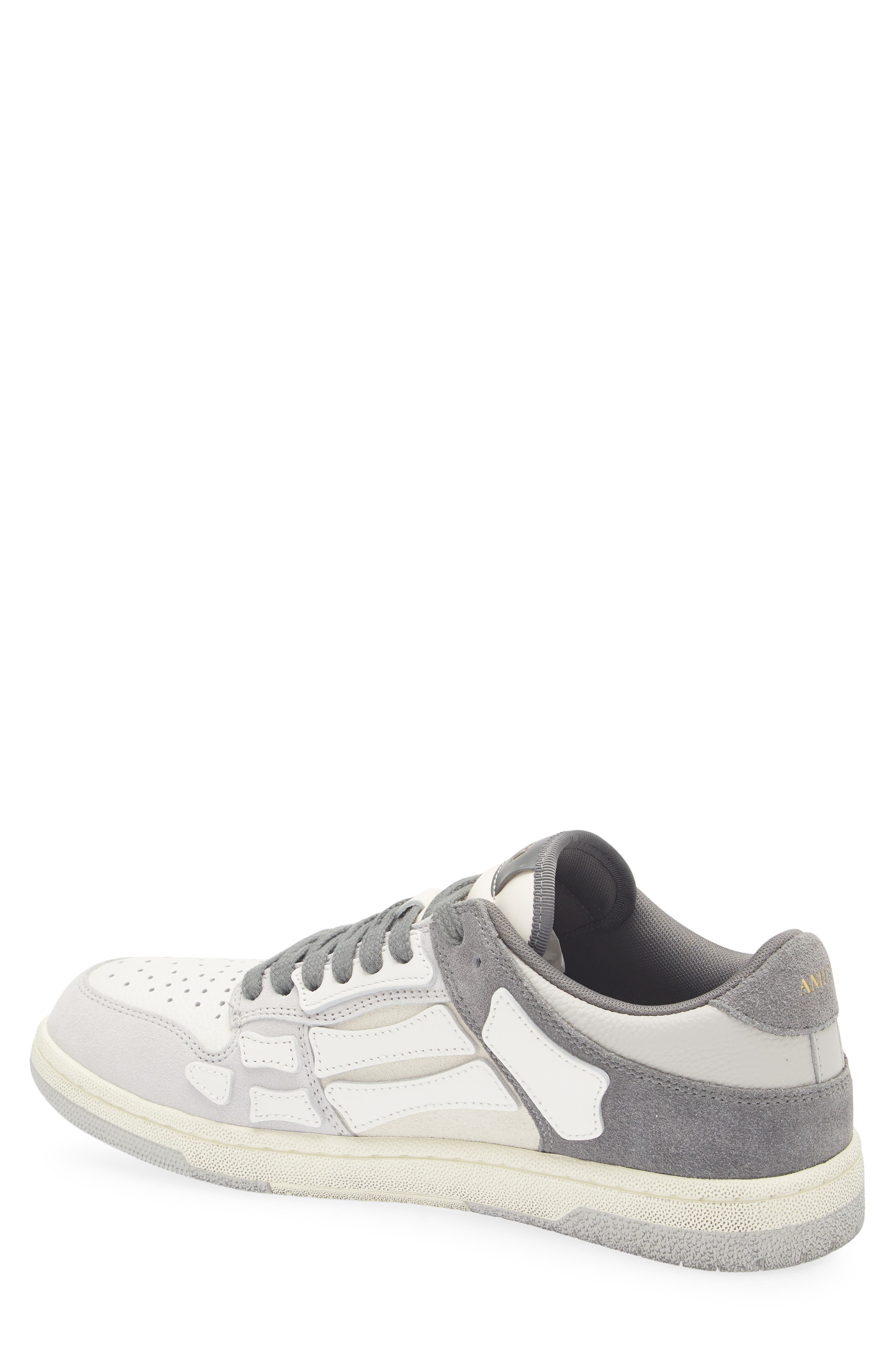 AMIRI Distressed Skel Low Top Sneaker in Dark Grey at Nordstrom - 2