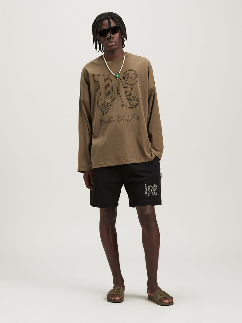 Palm Angels Monogram Sweatshorts outlook