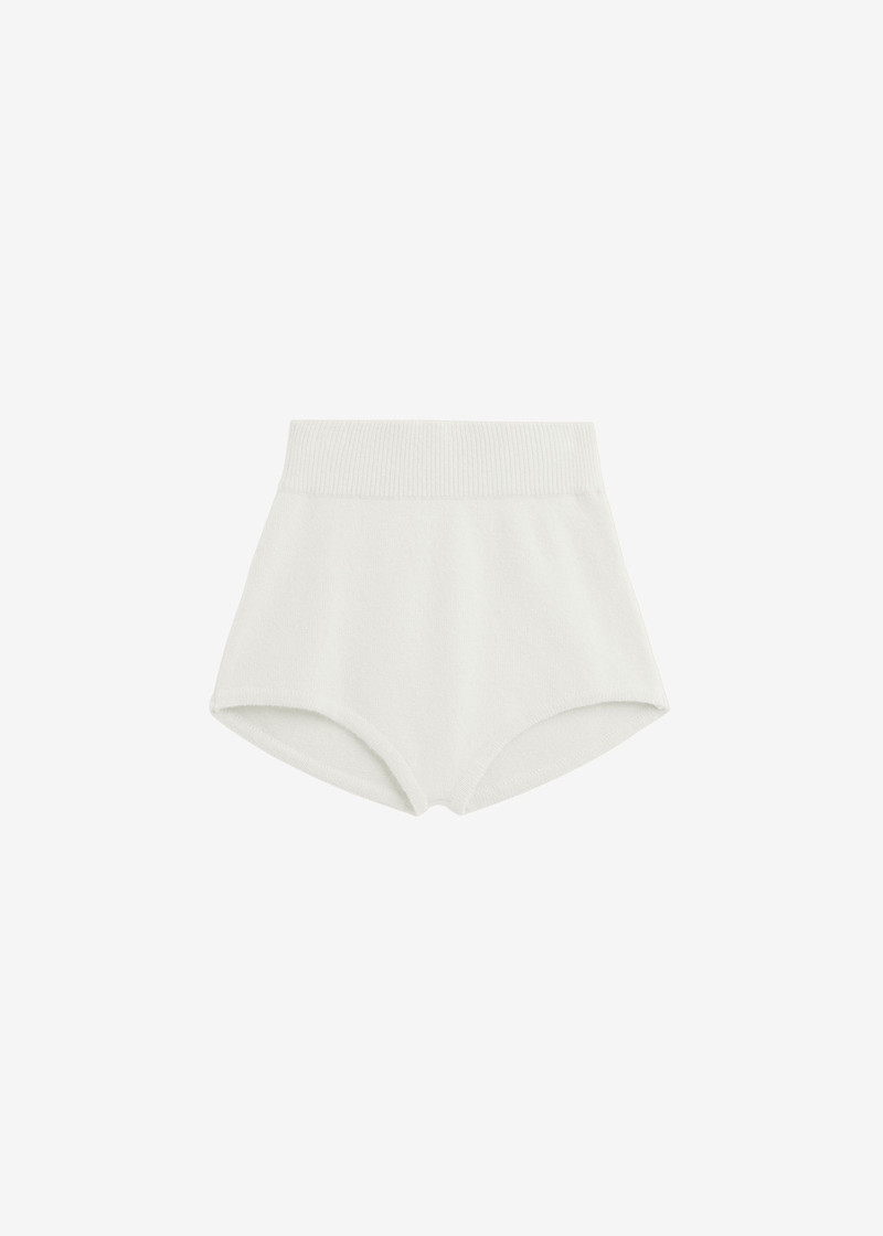 Bresica Knit Hot Pants - Ivory 1