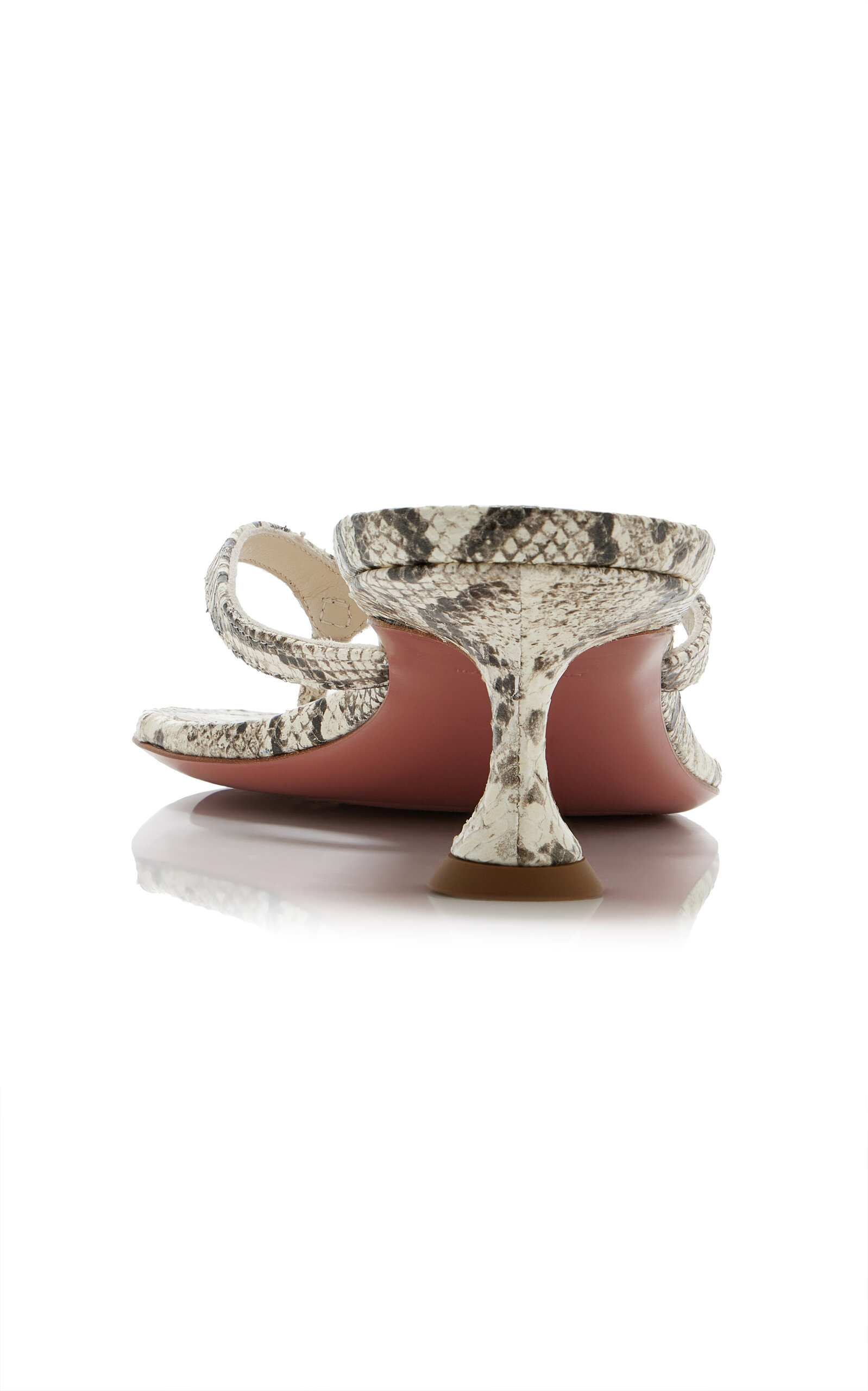Juliette Snake-Effect Leather Sandals animal - 5