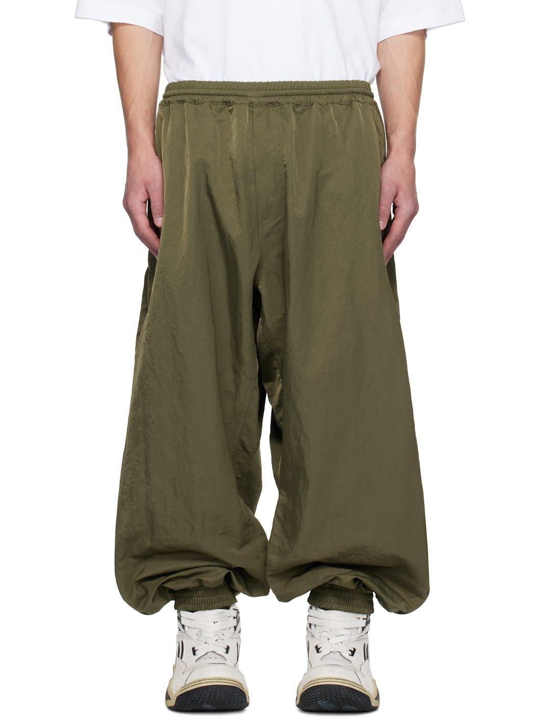 Green Reebok Edition Taffeta Track Pants - 1