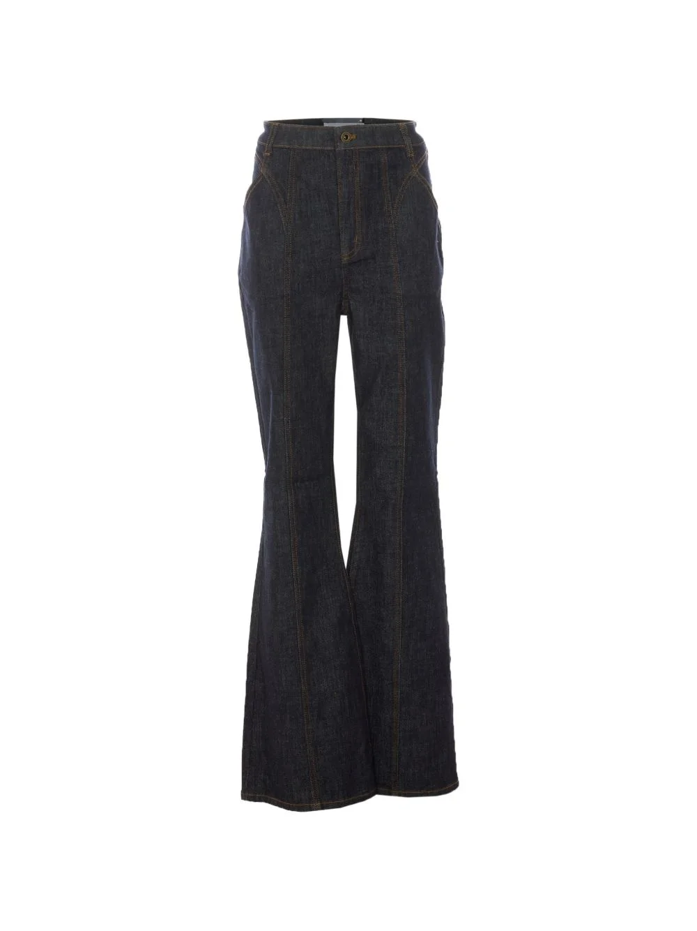 high-waisted flared jeans - 1