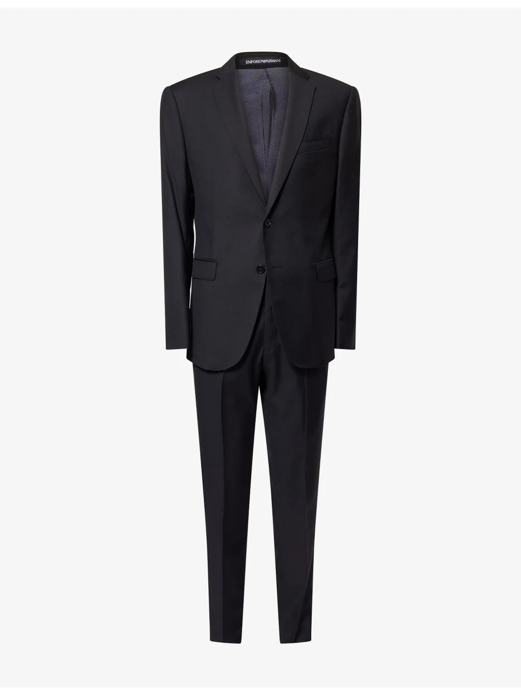 Single-Breasted Notch-Lapel Wool Suit - 1