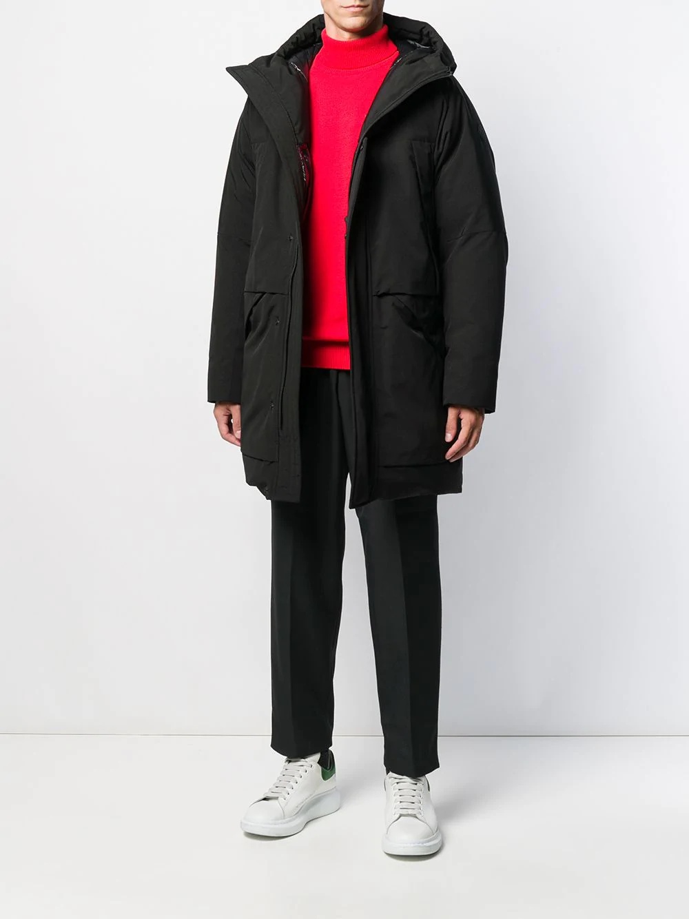 hooded padded coat - 2