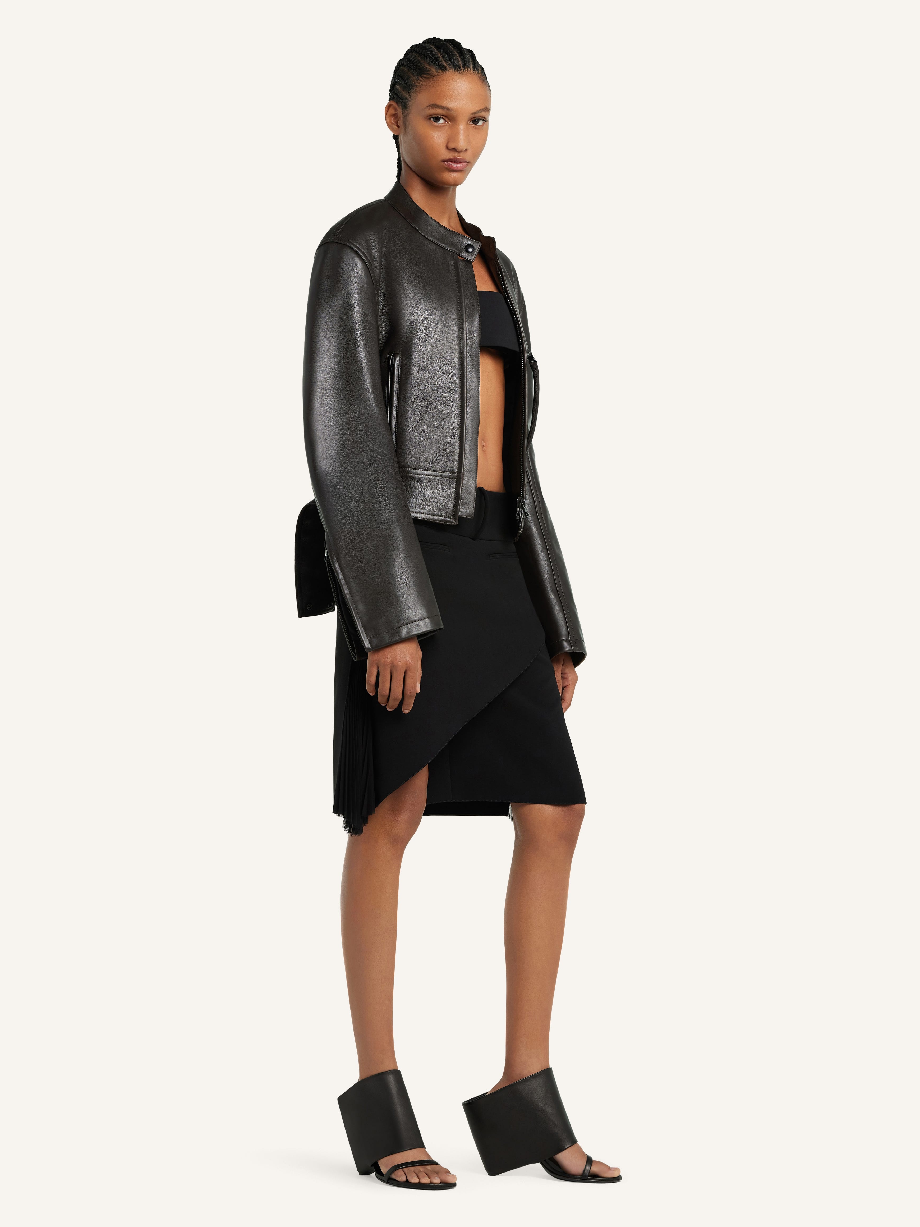 SCUBA LEATHER BIKER JACKET - 3