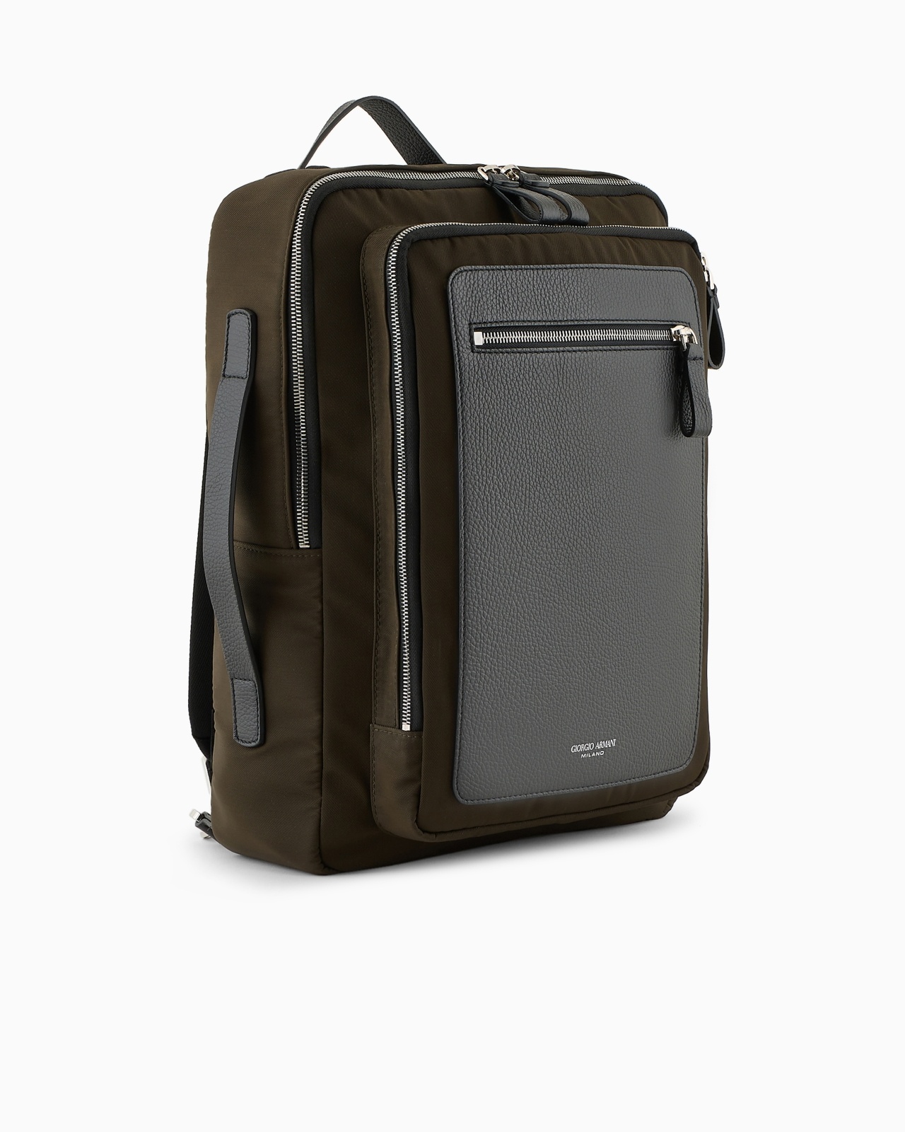 ASV NYLON AND PEBBLED-LEATHER BACKPACK - 2