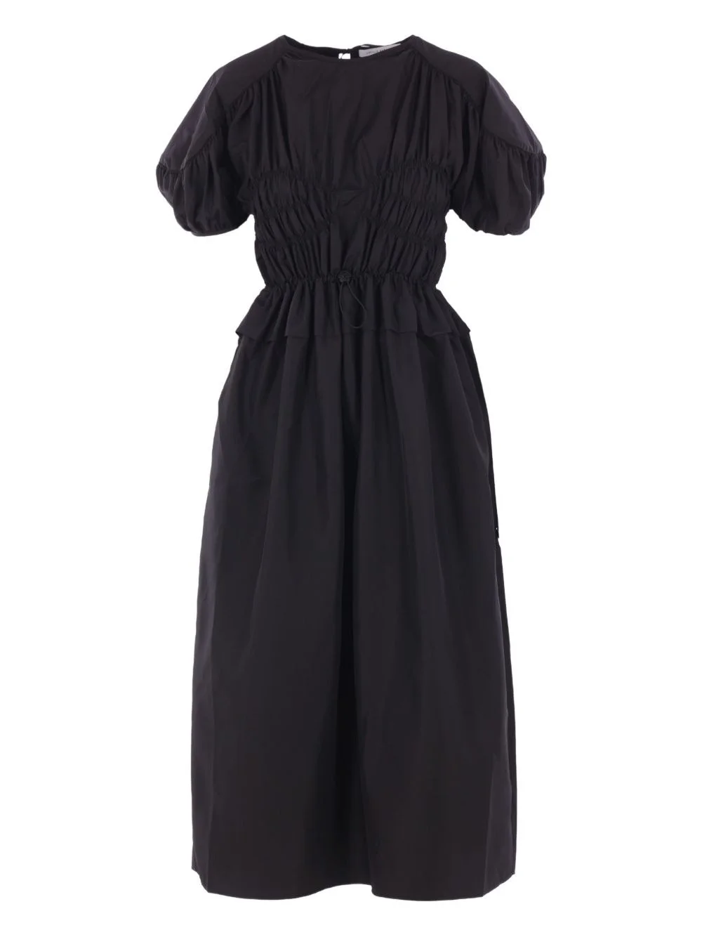 smocked midi dress - 1