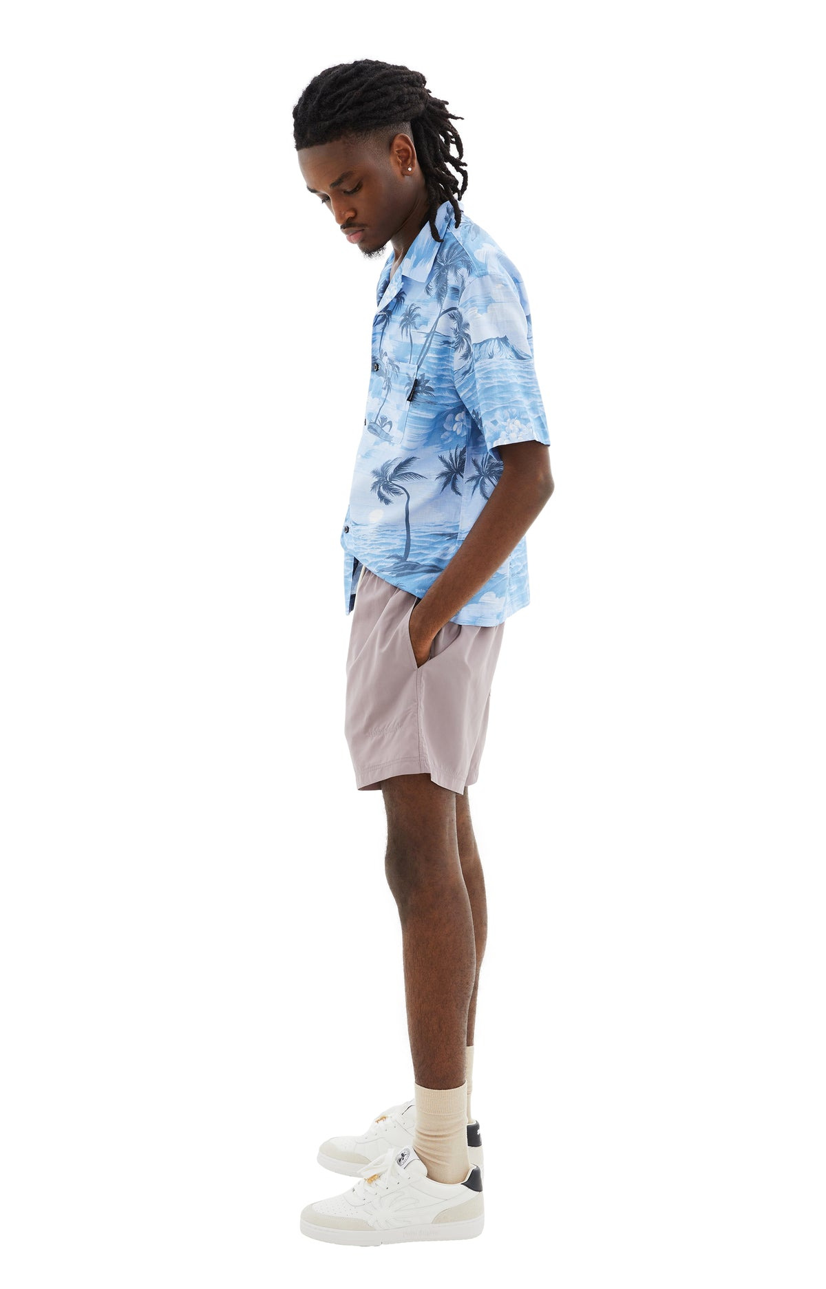 CLASSIC LOGO SWIM SHORTS (LILAC) - 2