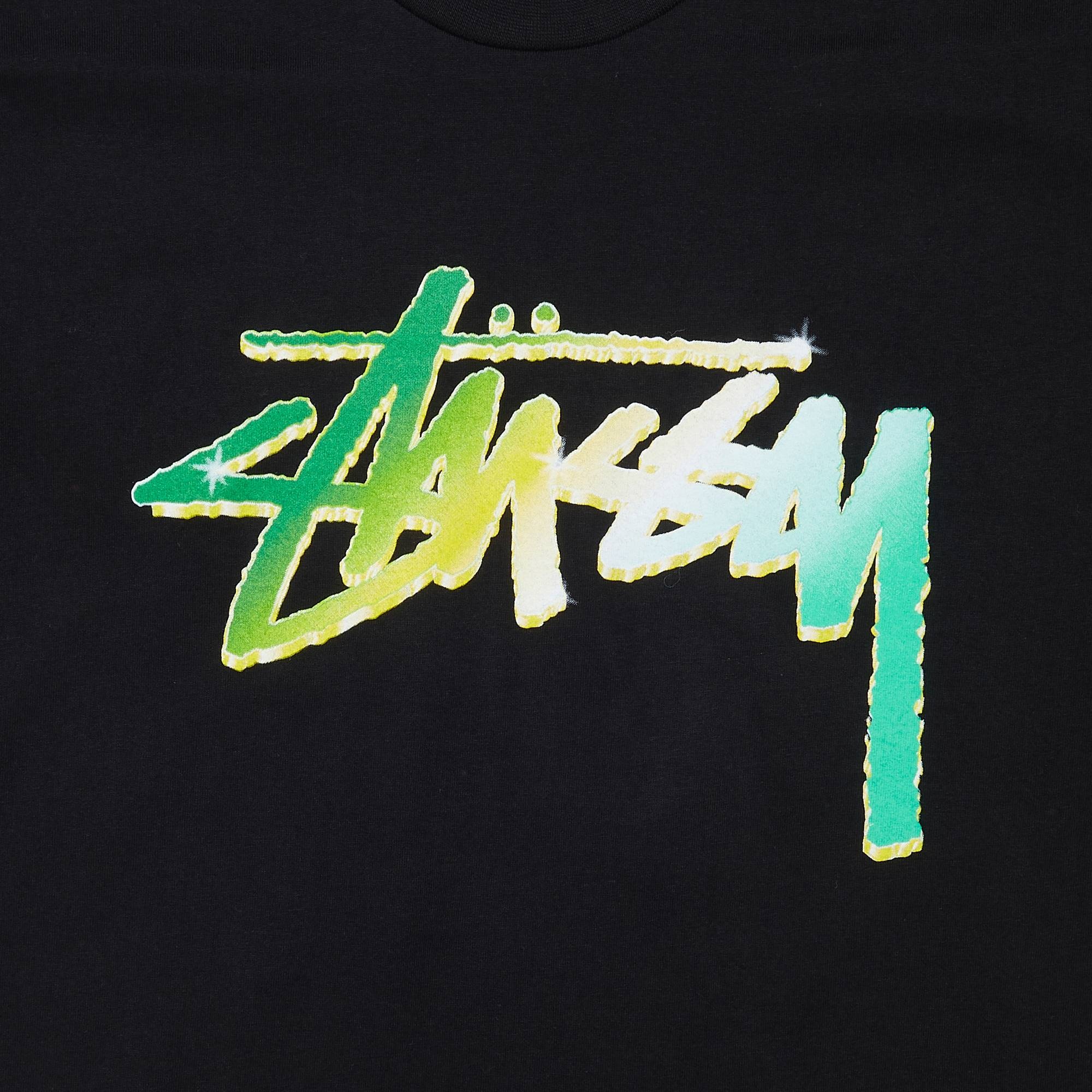 Stussy Chrome Stock Tee 'Black' - 3