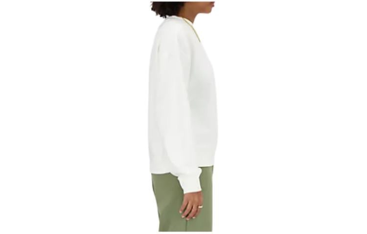 (WMNS) New Balance Sport Essentials French Terry Crew Sweatshirt 'Sea salt' WT41508-SST - 3
