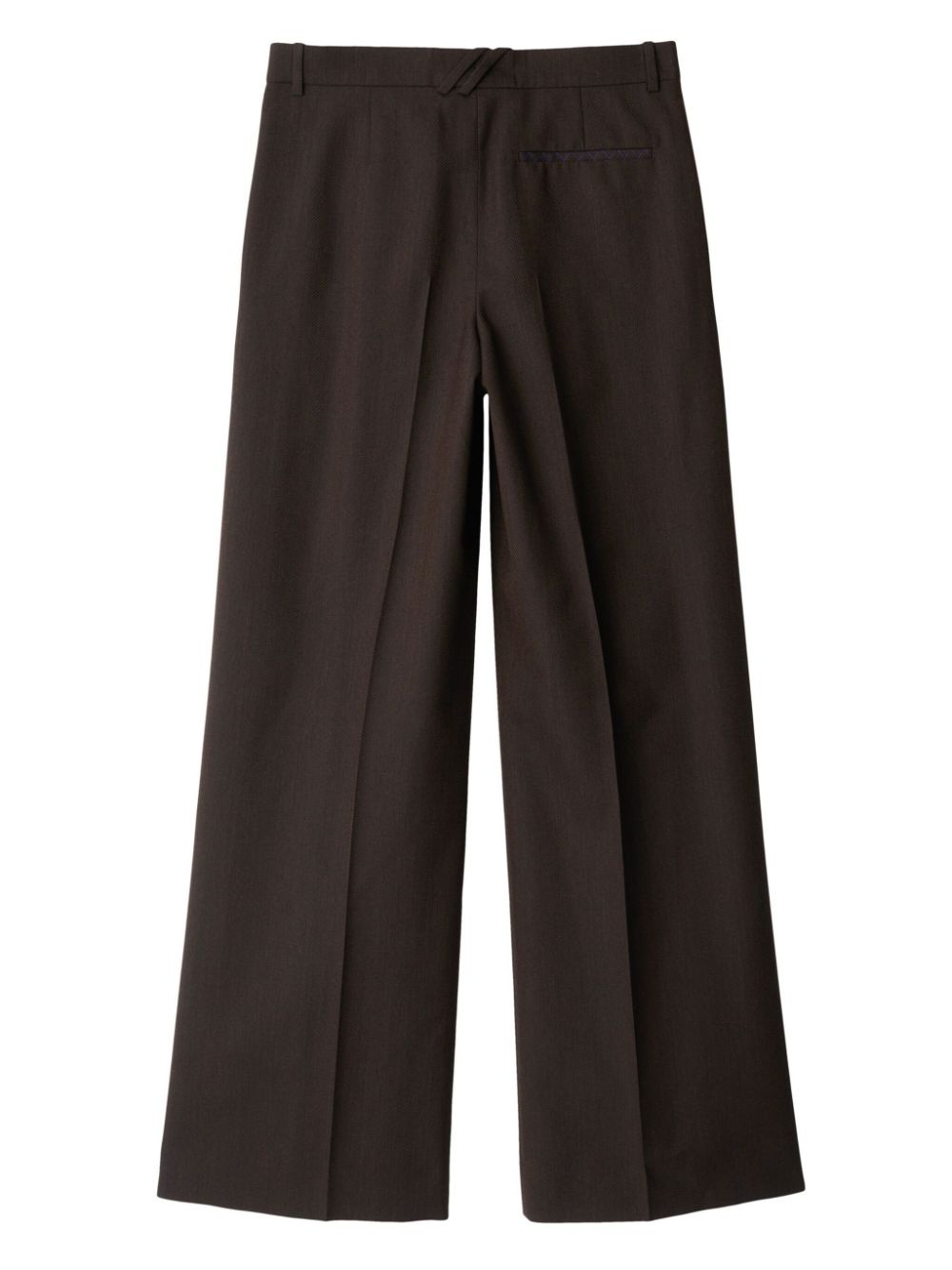 pressed-crease wool tailored trousers - 6