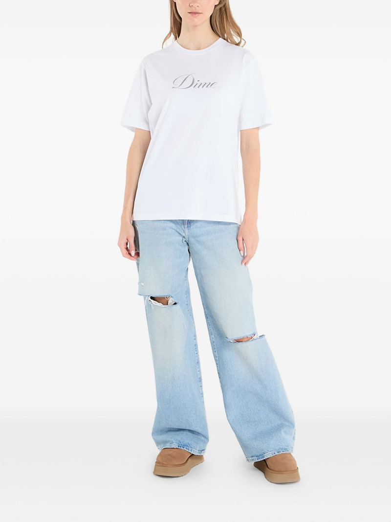 Dime Cursive logo T-shirt outlook
