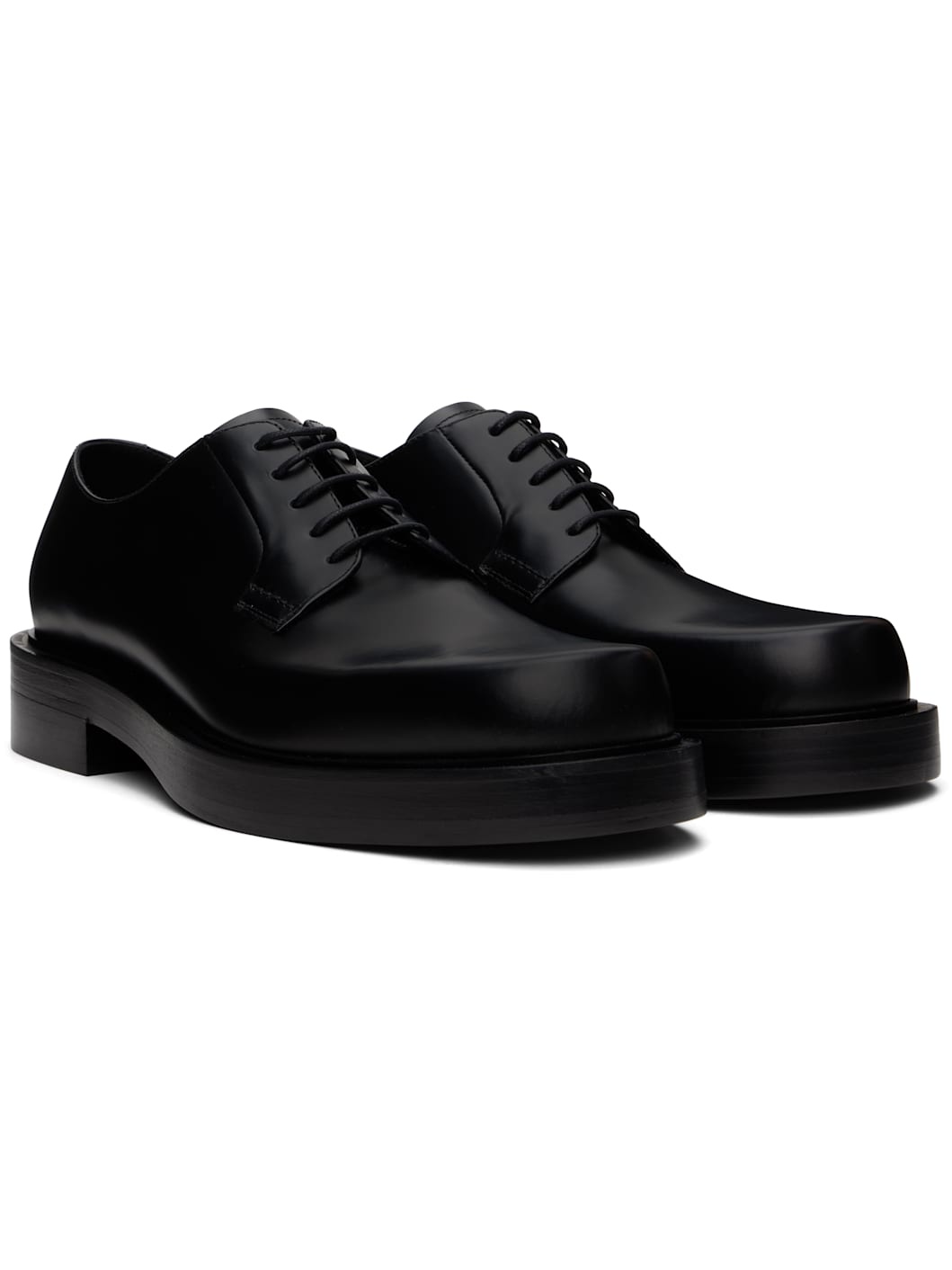 Black Banjo Leather Richelieu Oxfords - 4