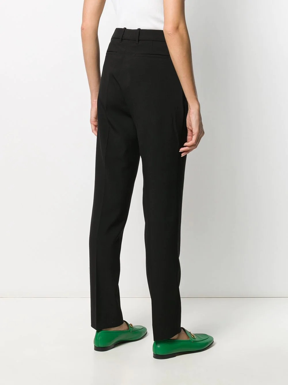 high-waisted tailored trousers - 4