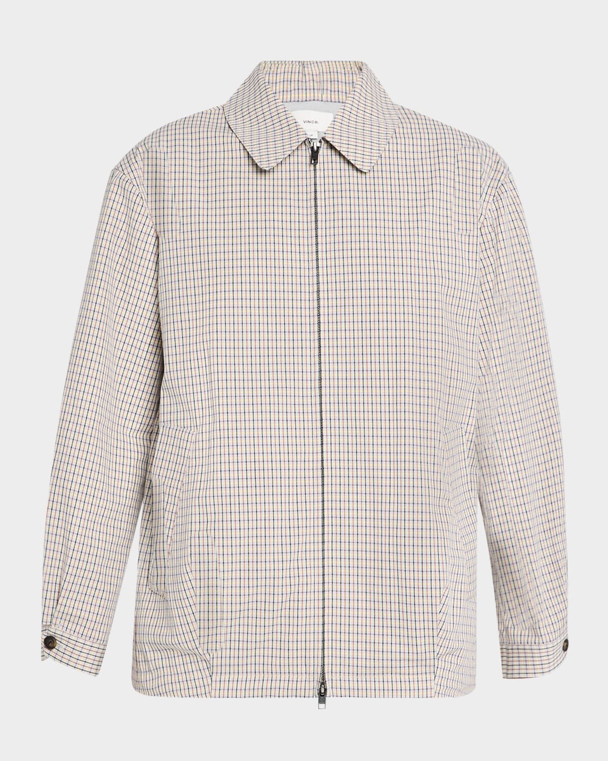 Oversized Gardeners Check Bomber Jacket - 1