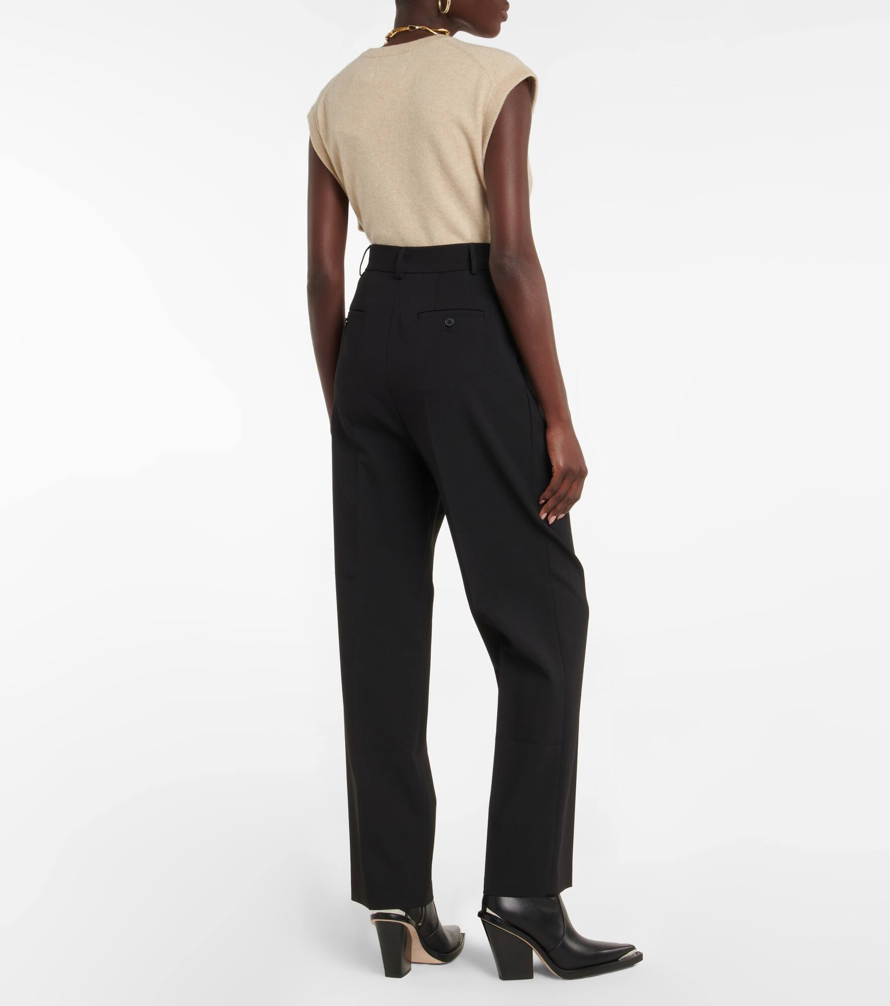 Bea twill high-rise pants - 3
