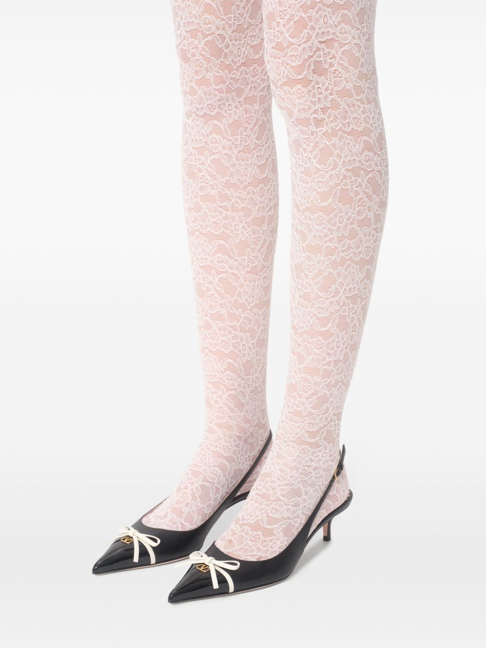 bow-detail slingback pumps - 7