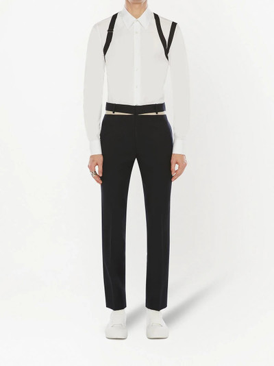 Alexander McQueen panelled slim-fit trousers outlook