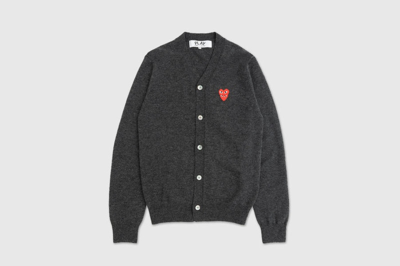 DOUBLE RED HEART CARDIGAN - 1
