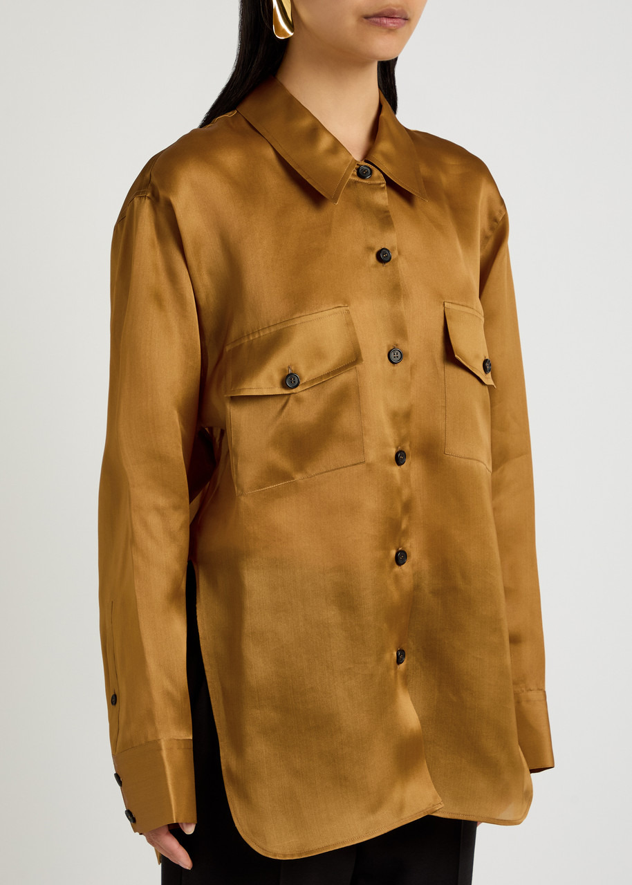 Khaite Matteo Silk-organza Shirt - 2