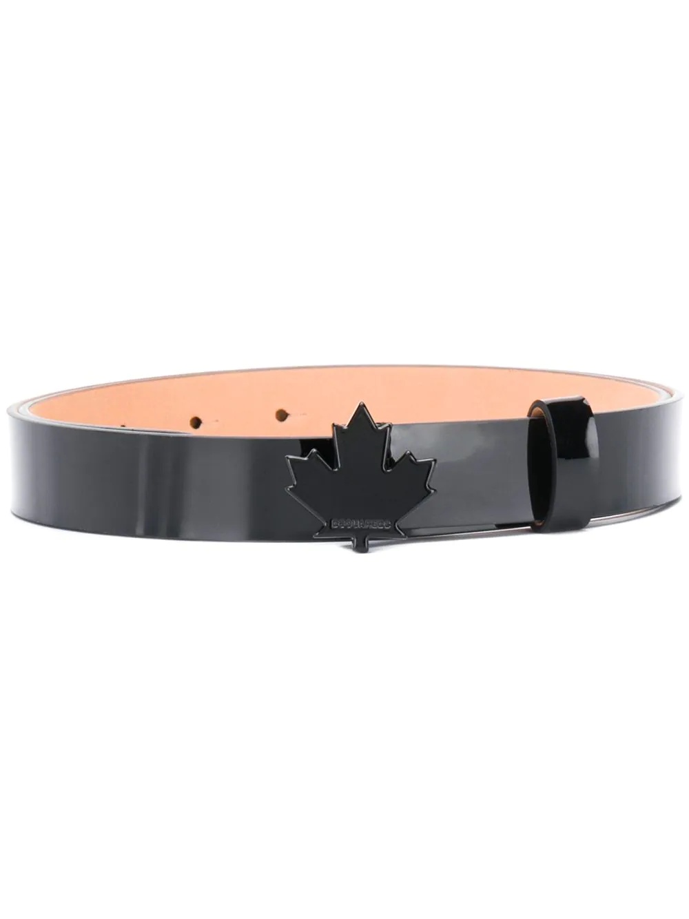 maple leaf logo buckle belt - 1