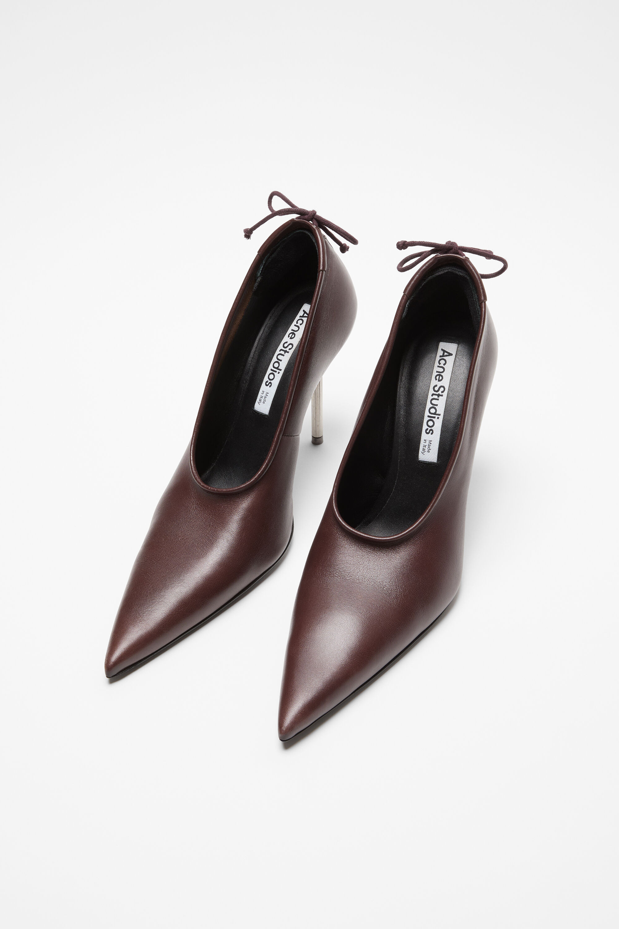 Leather pump - Chocolate brown - 3
