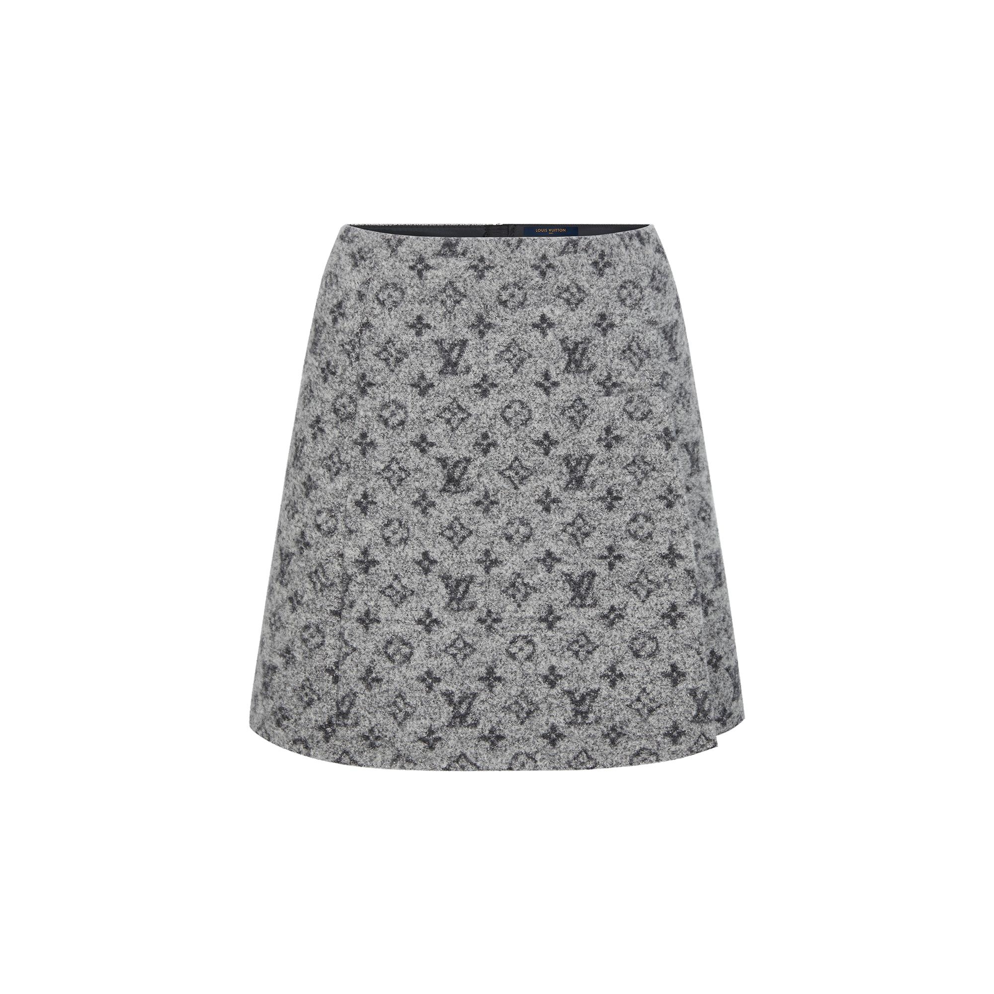 Bouclette Monogram A-Line Mini Skirt - 1