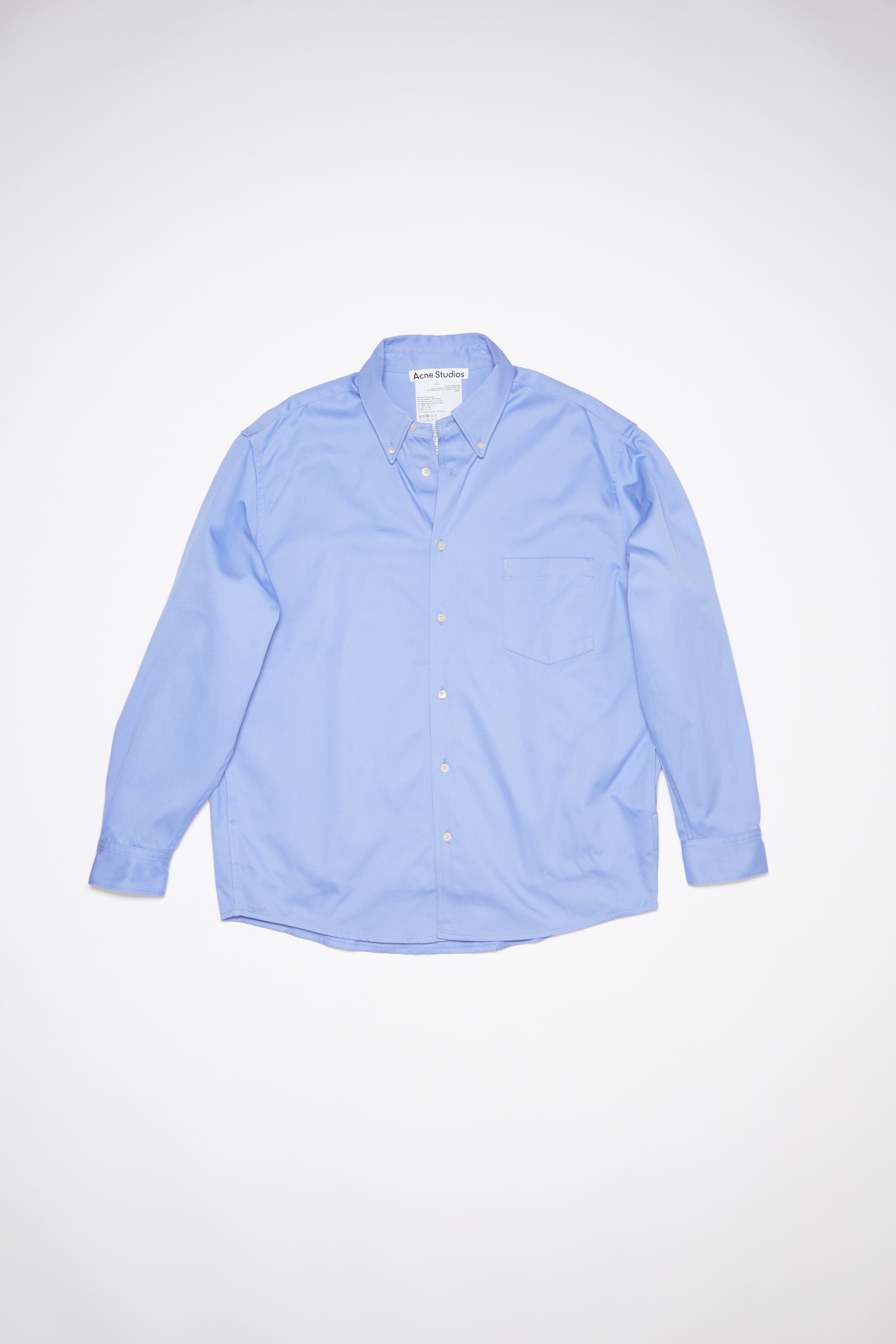 Button-up overshirt - Cornflower blue - 6