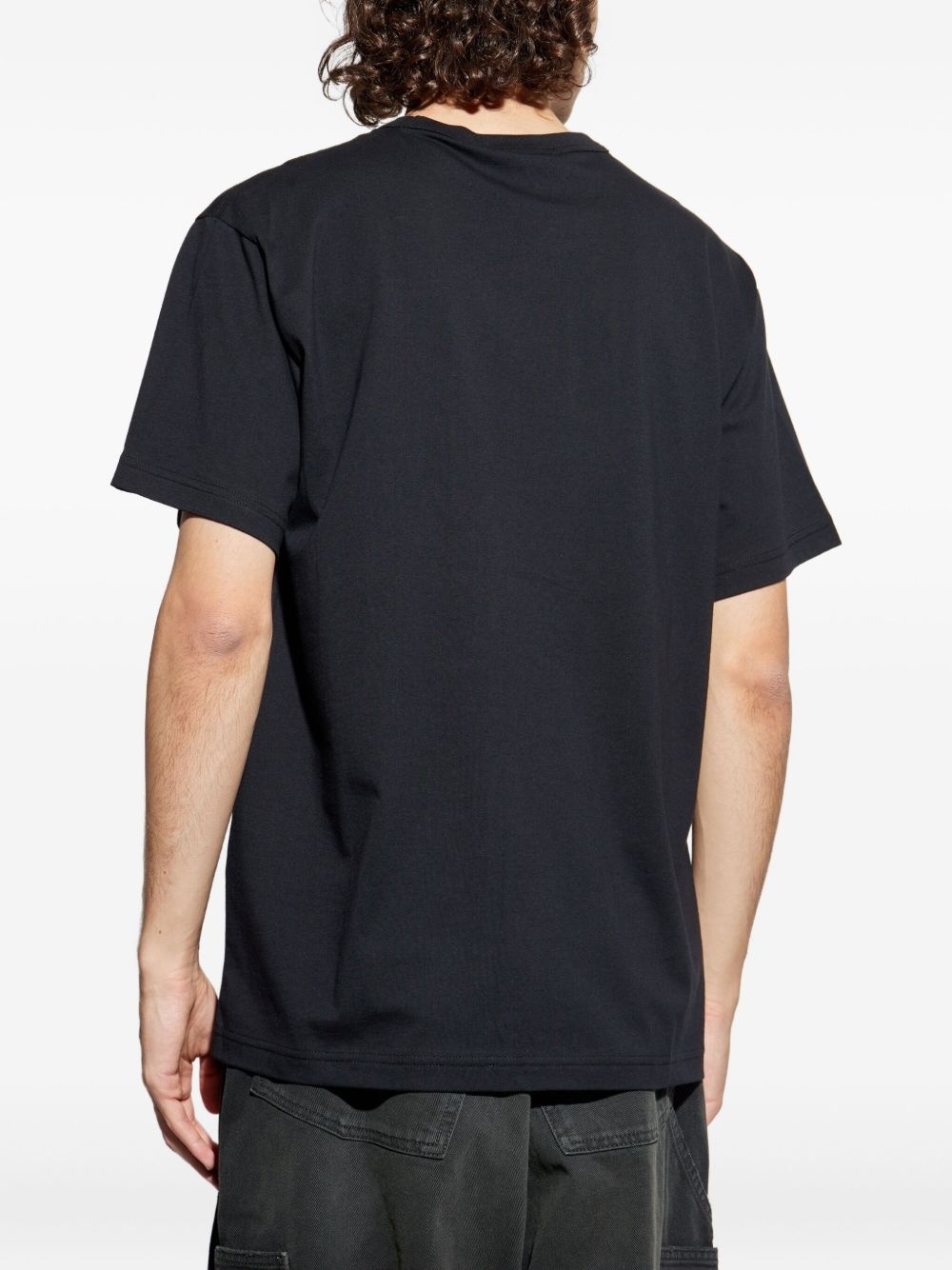 circular logo T-shirt - 4