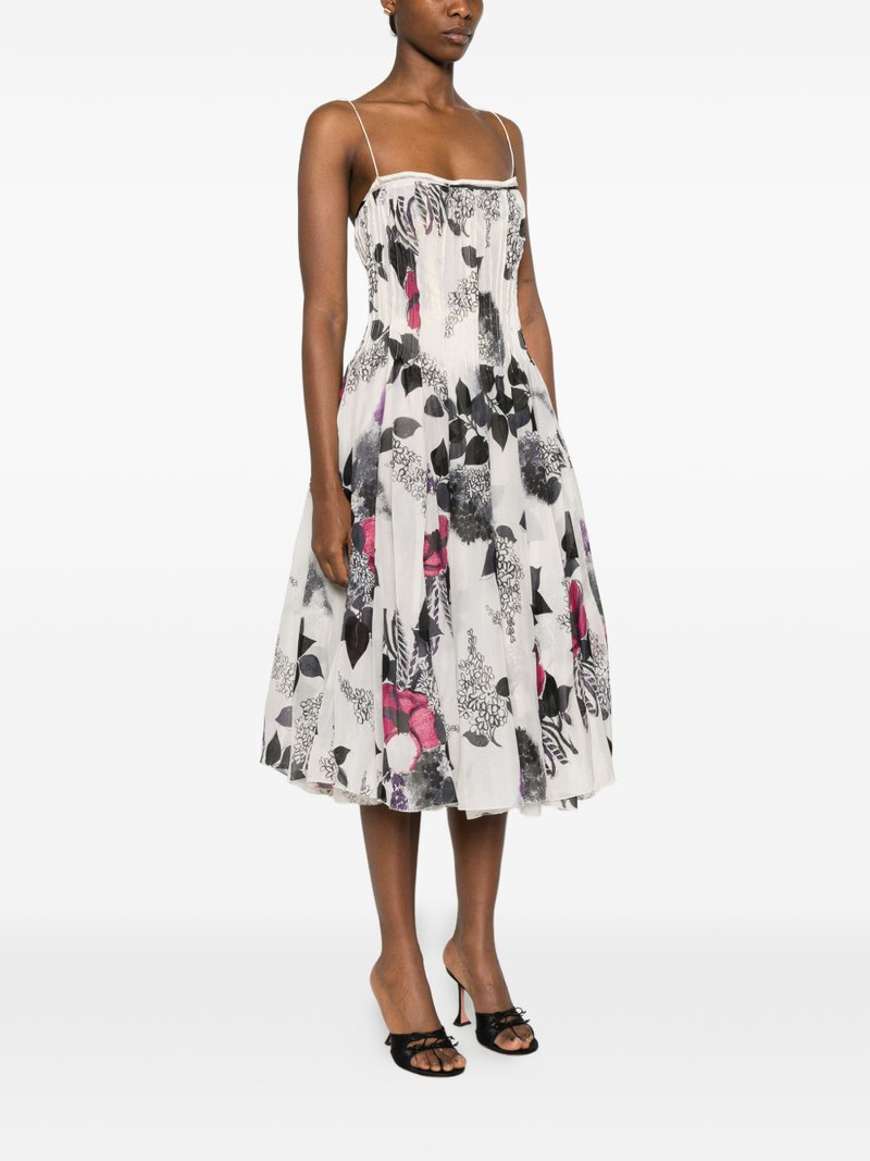floral-print bustier midi dress 3