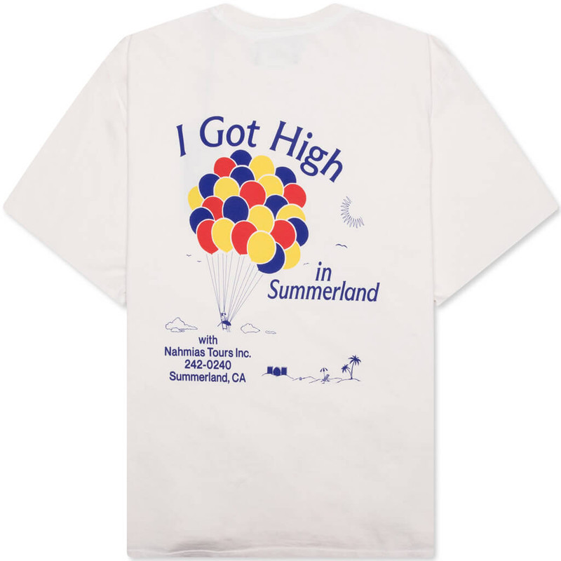 NAHMIAS HIGH IN SUMMERLAND BOXY T-SHIRT - EGG WHITE outlook