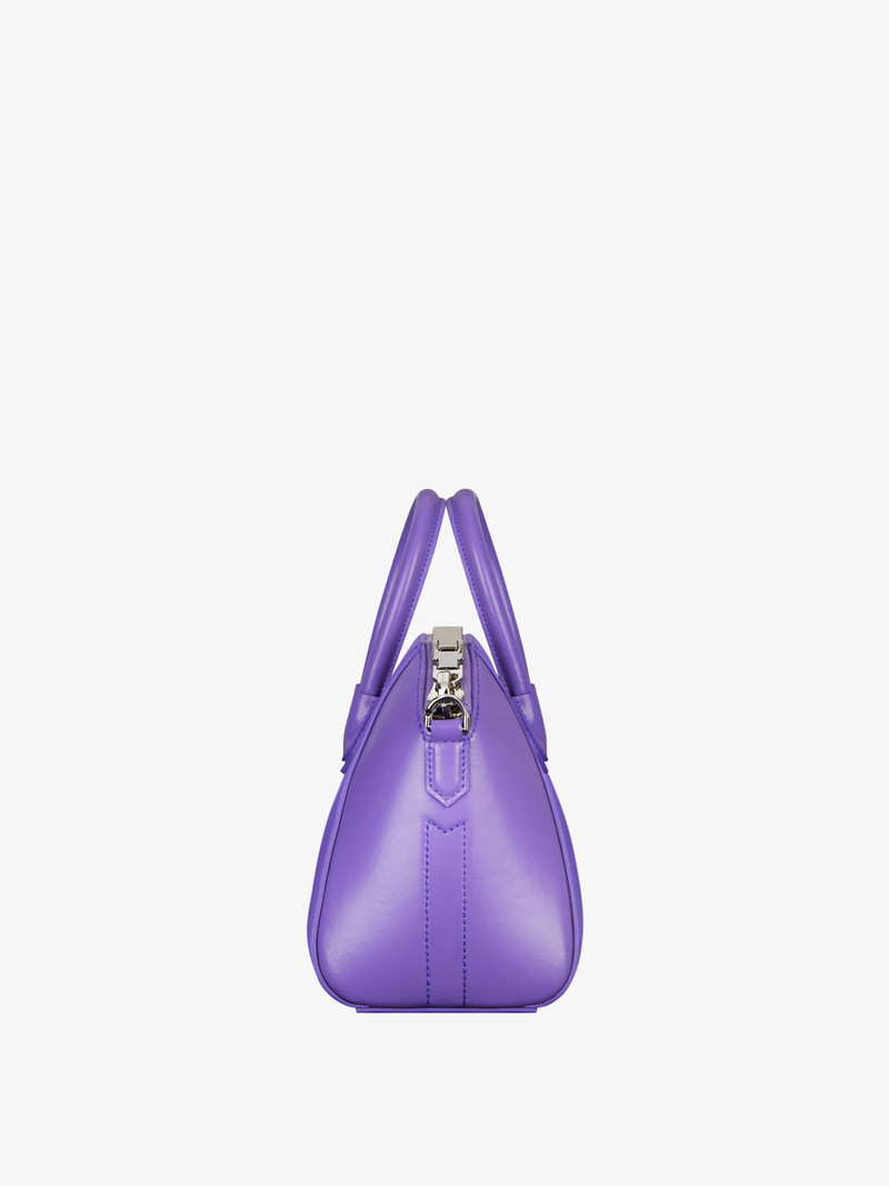 MINI ANTIGONA BAG IN BOX LEATHER 3