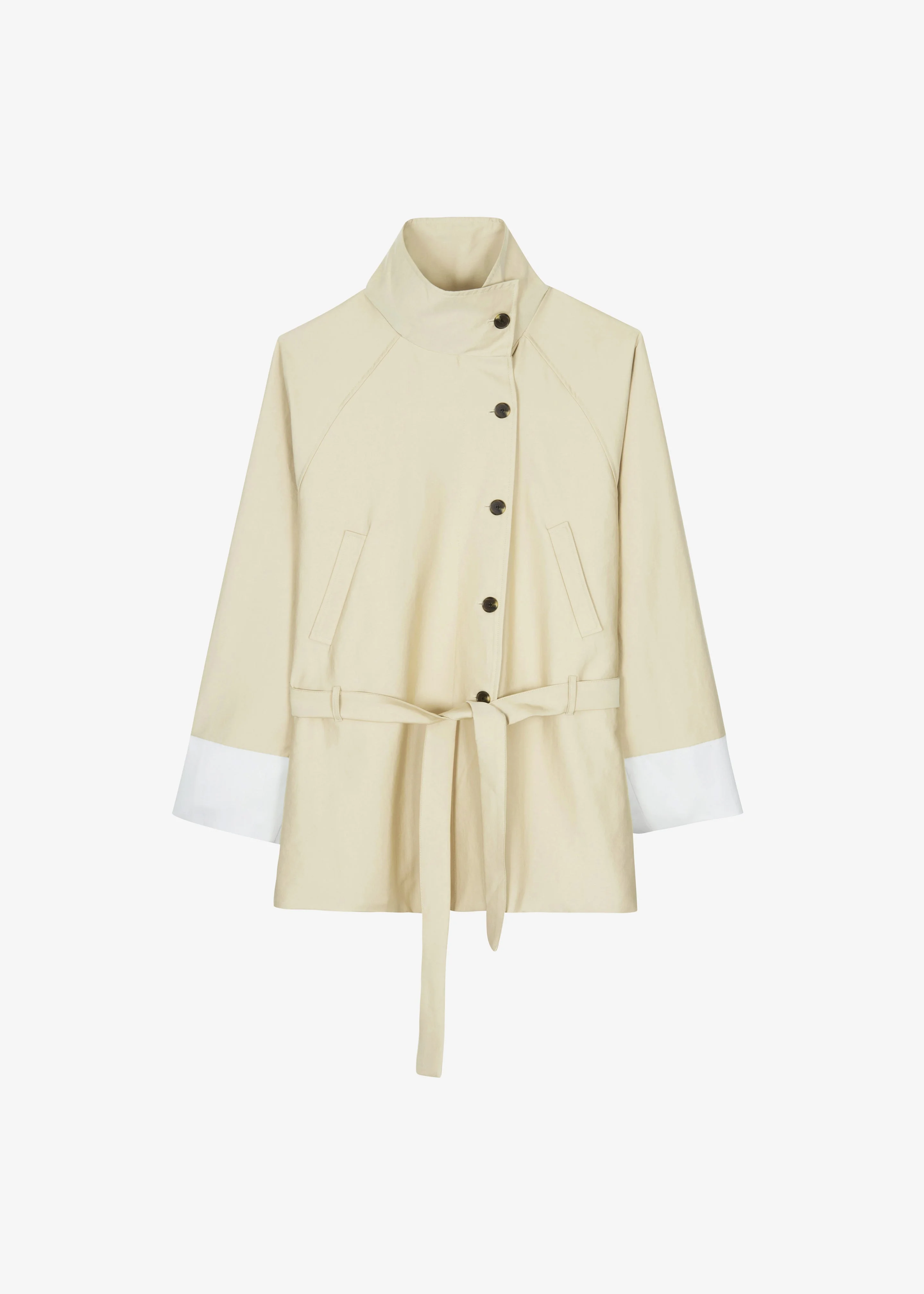 Alberta Short Trench - Beige - 1