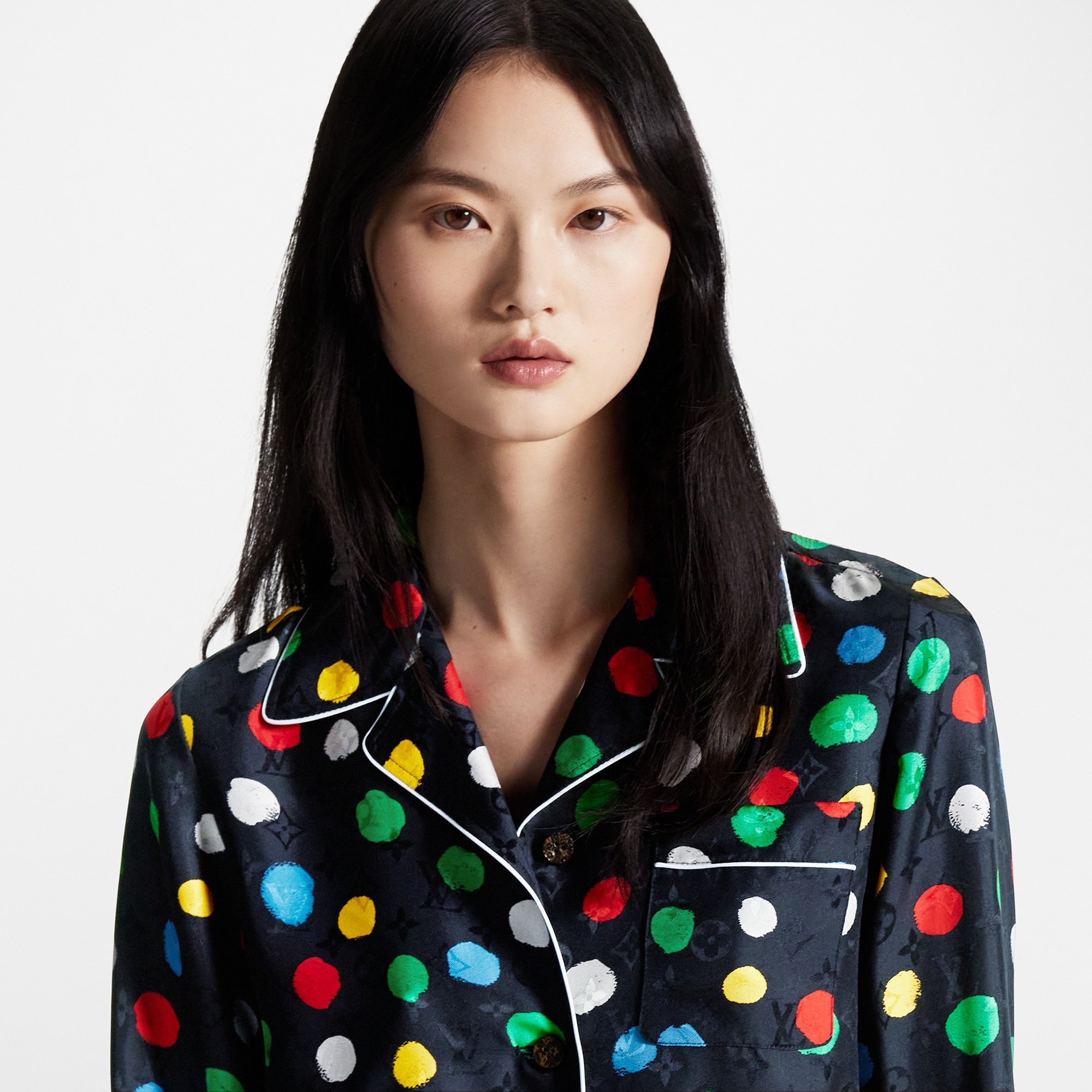 LV x YK Painted Dots Pajama Shirt - 4