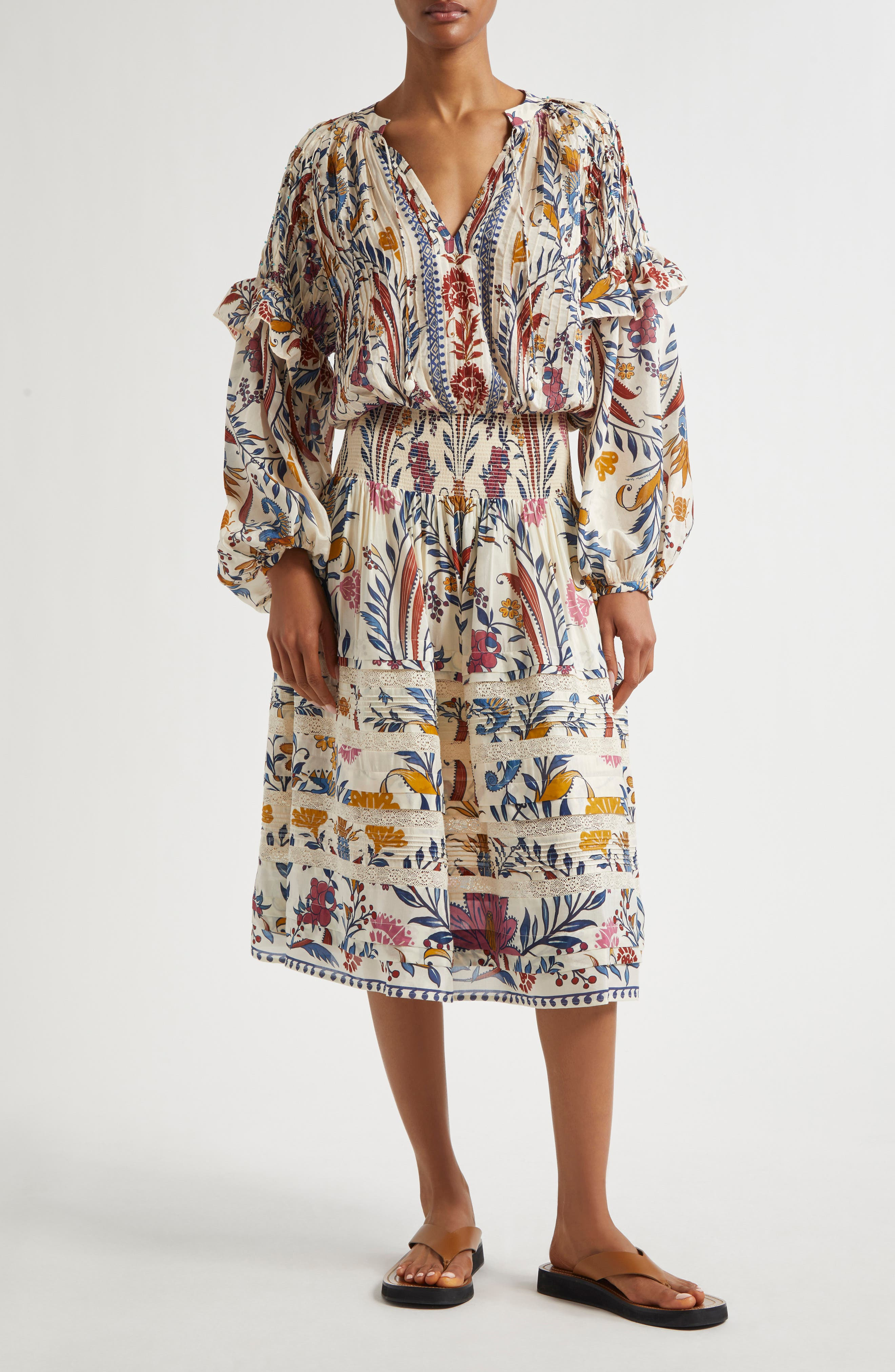 FARM Rio Romantic Lightness Ruffle Top in Romantic Lightness C at Nordstrom - 2