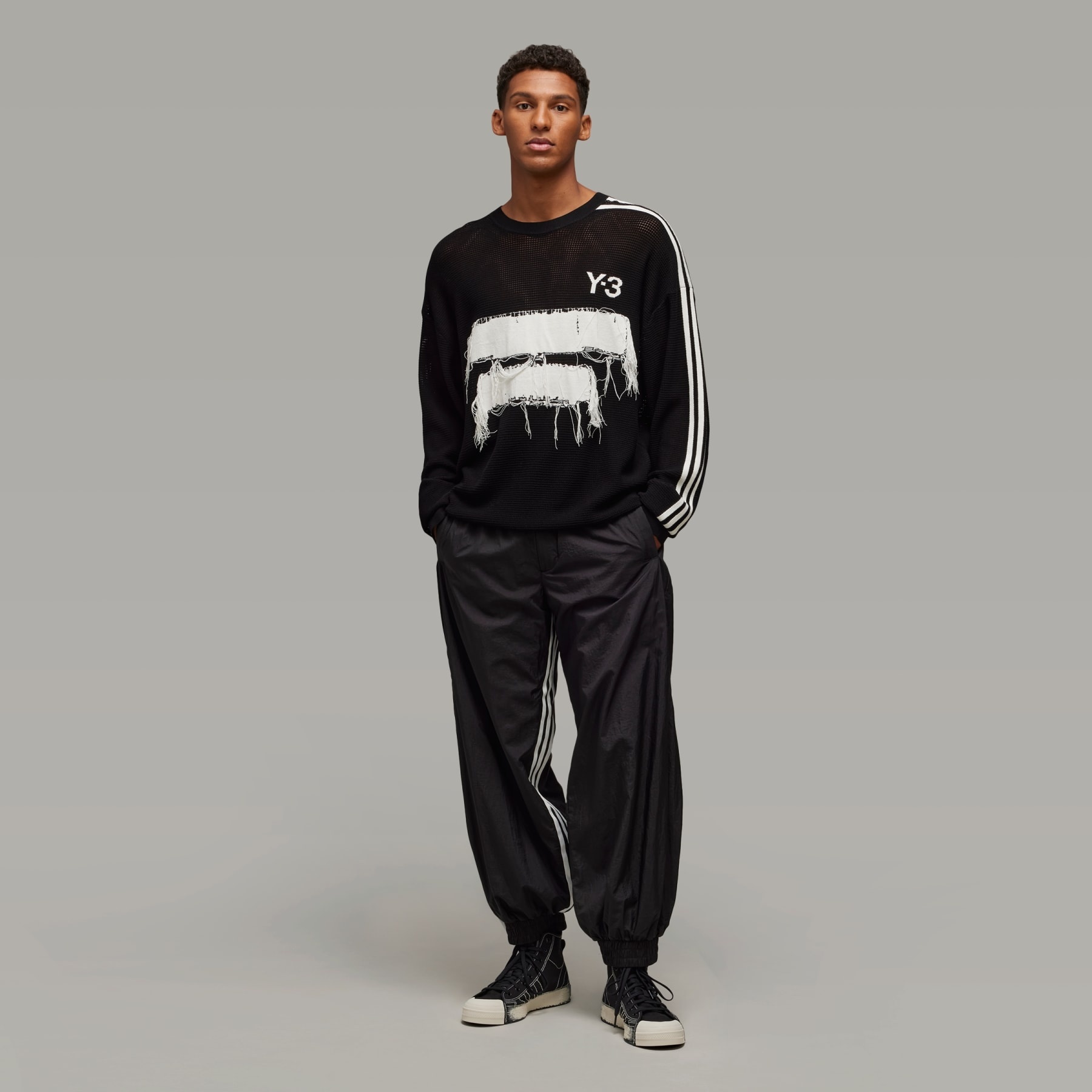 Y-3 Y-3 Graphic Knit Crew Sweater | REVERSIBLE