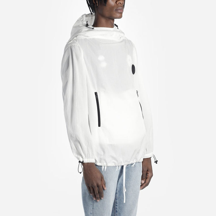 Off-White FW19 Printing Pullover Hooded Jacket Men White OMEA187E19E110240110 - 5