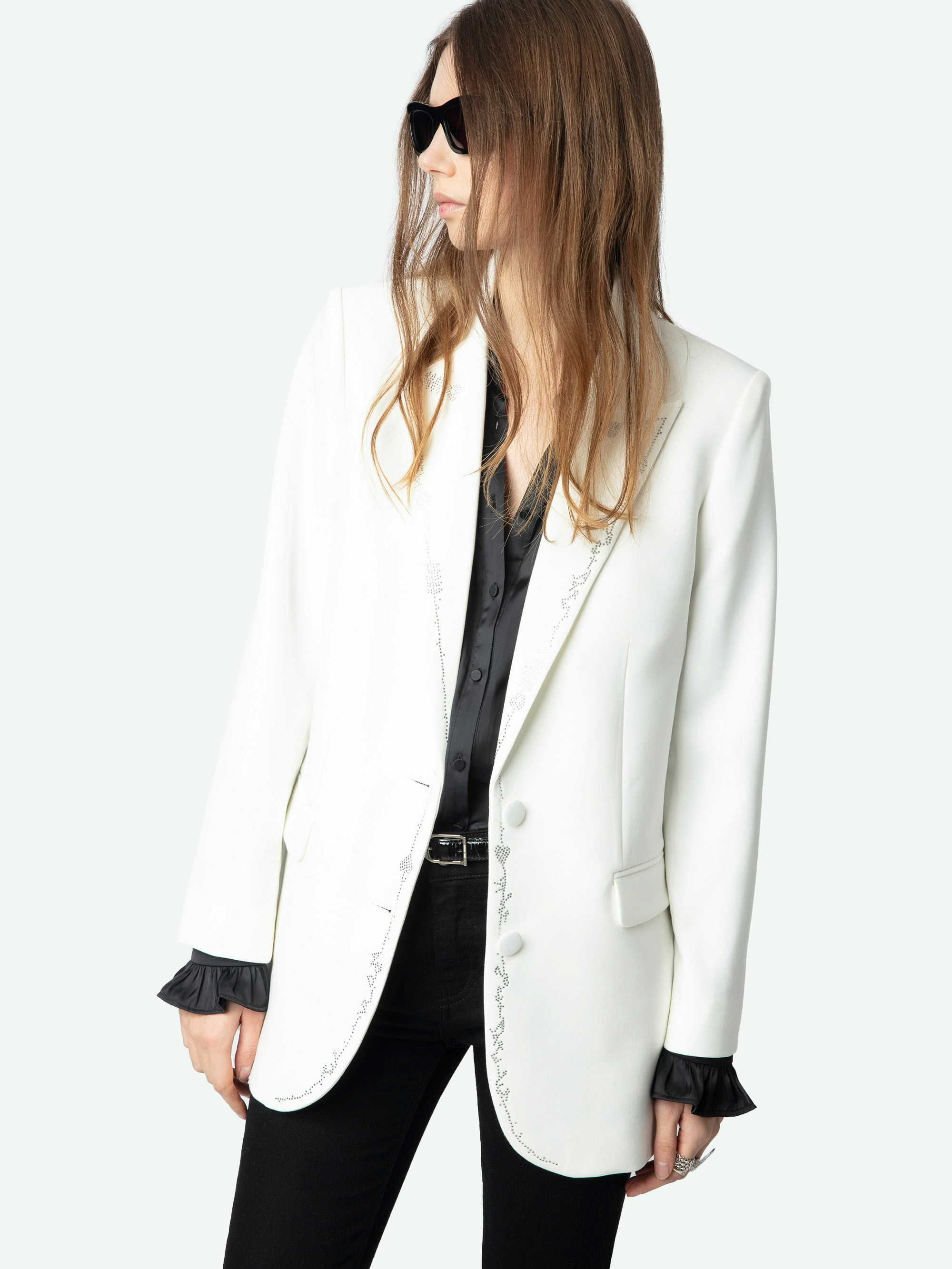 Viva Women's Rhinestone Blazer - 4