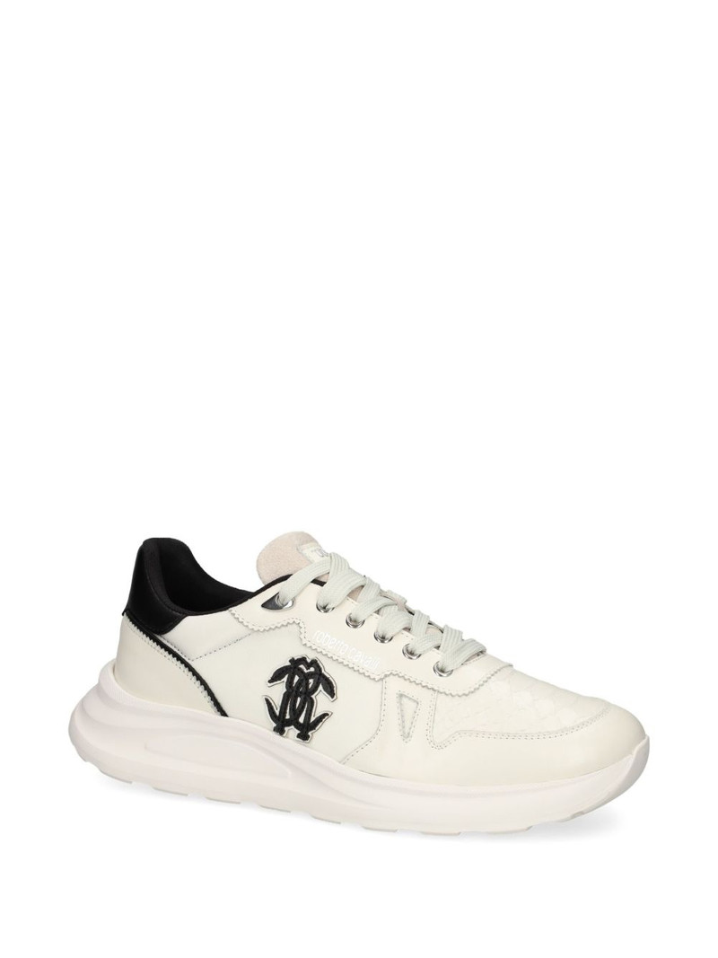 Roberto Cavalli Mirror Snake-appliqué sneakers outlook