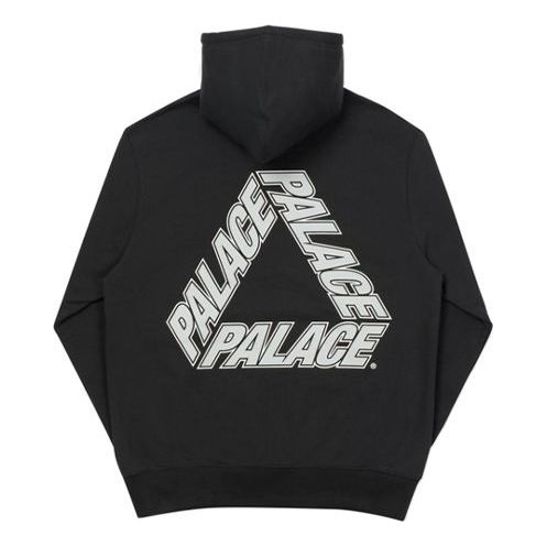 PALACE Classic Triangle Hooded Sweater Unisex Black P19HD048 - 1