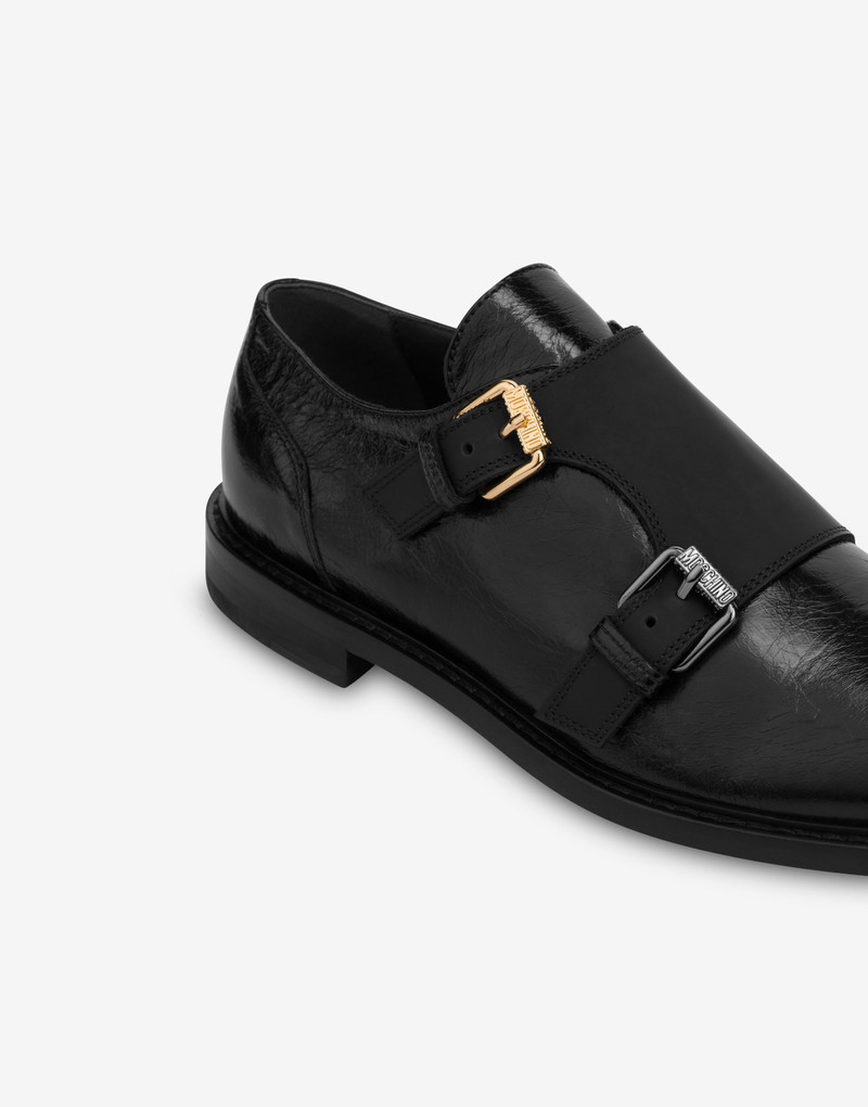 MULTI BUCKLE DOUBLE MONK STRAP LOAFERS 4